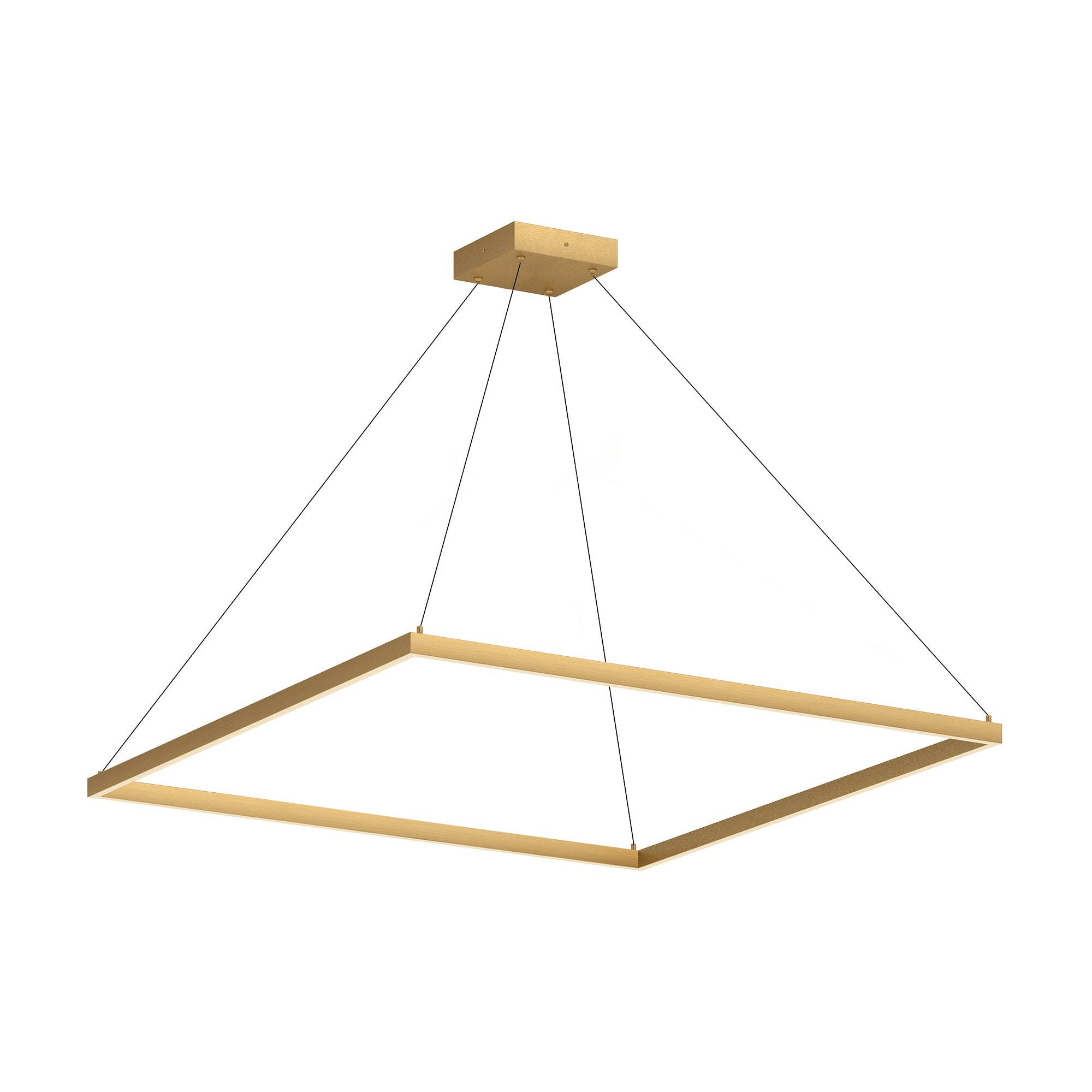 Piazza 48-in Wide Square LED Ring Pendant