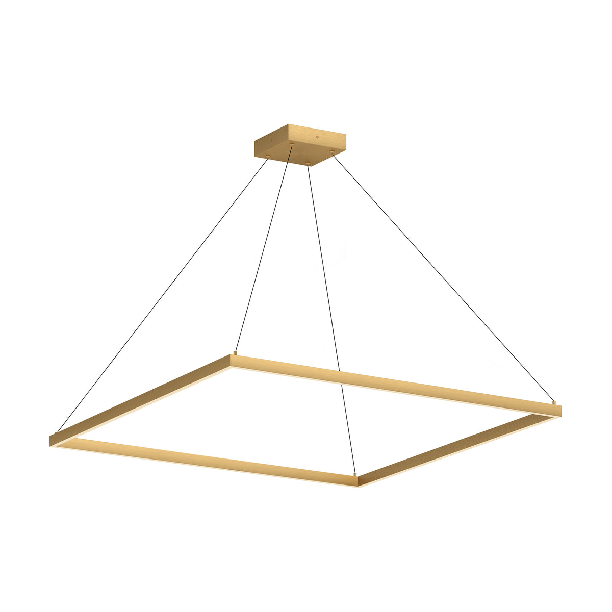 Piazza 48-in Wide Square LED Ring Pendant