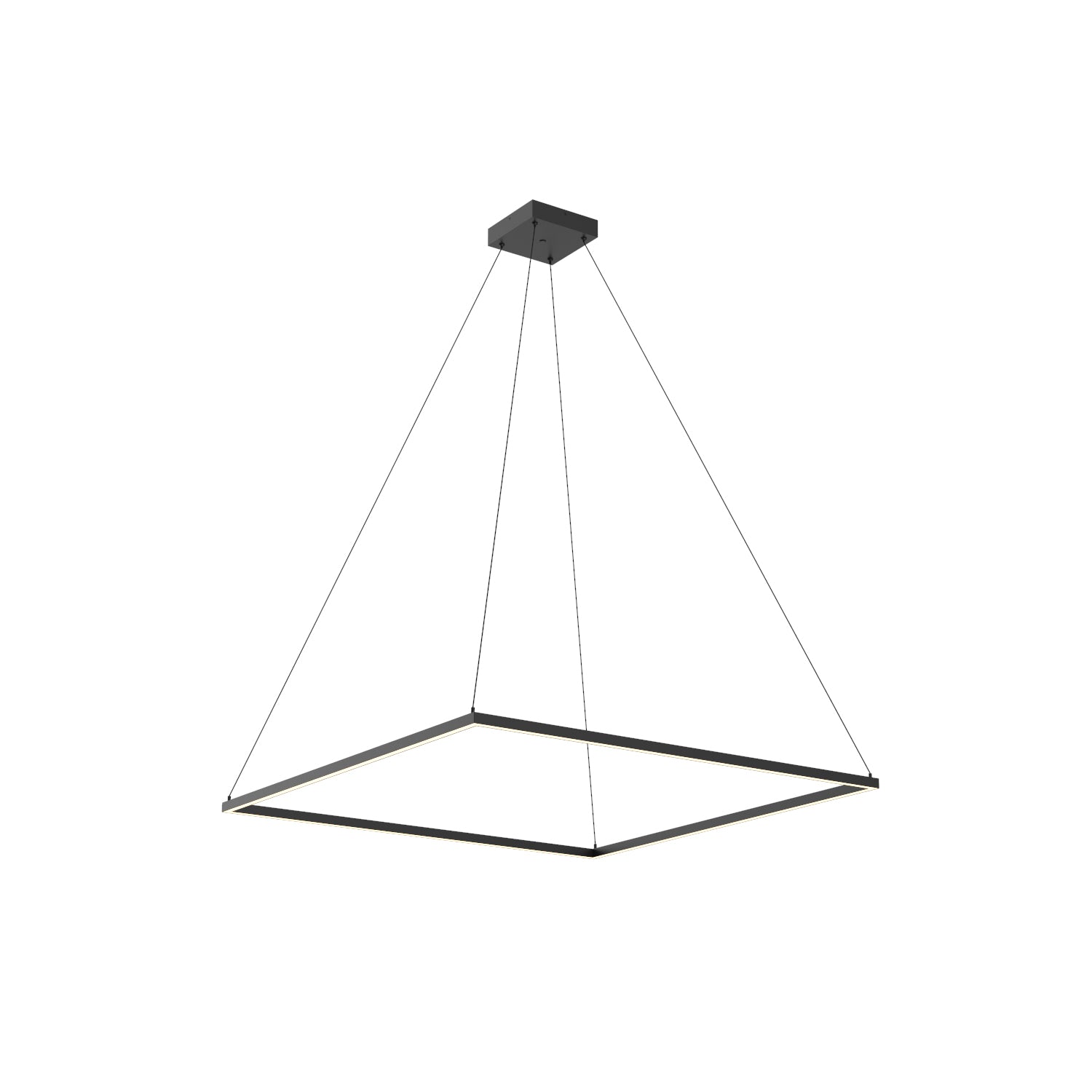 Piazza 48-in Wide Square LED Ring Pendant