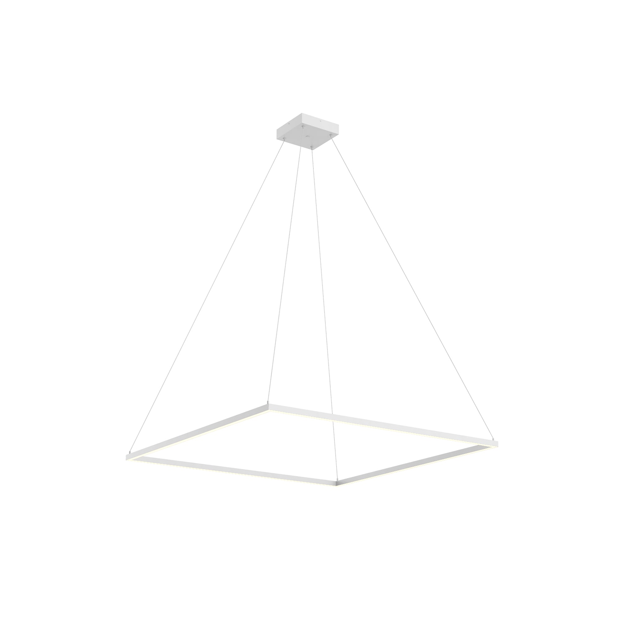 Piazza 48-in Wide Square LED Ring Pendant