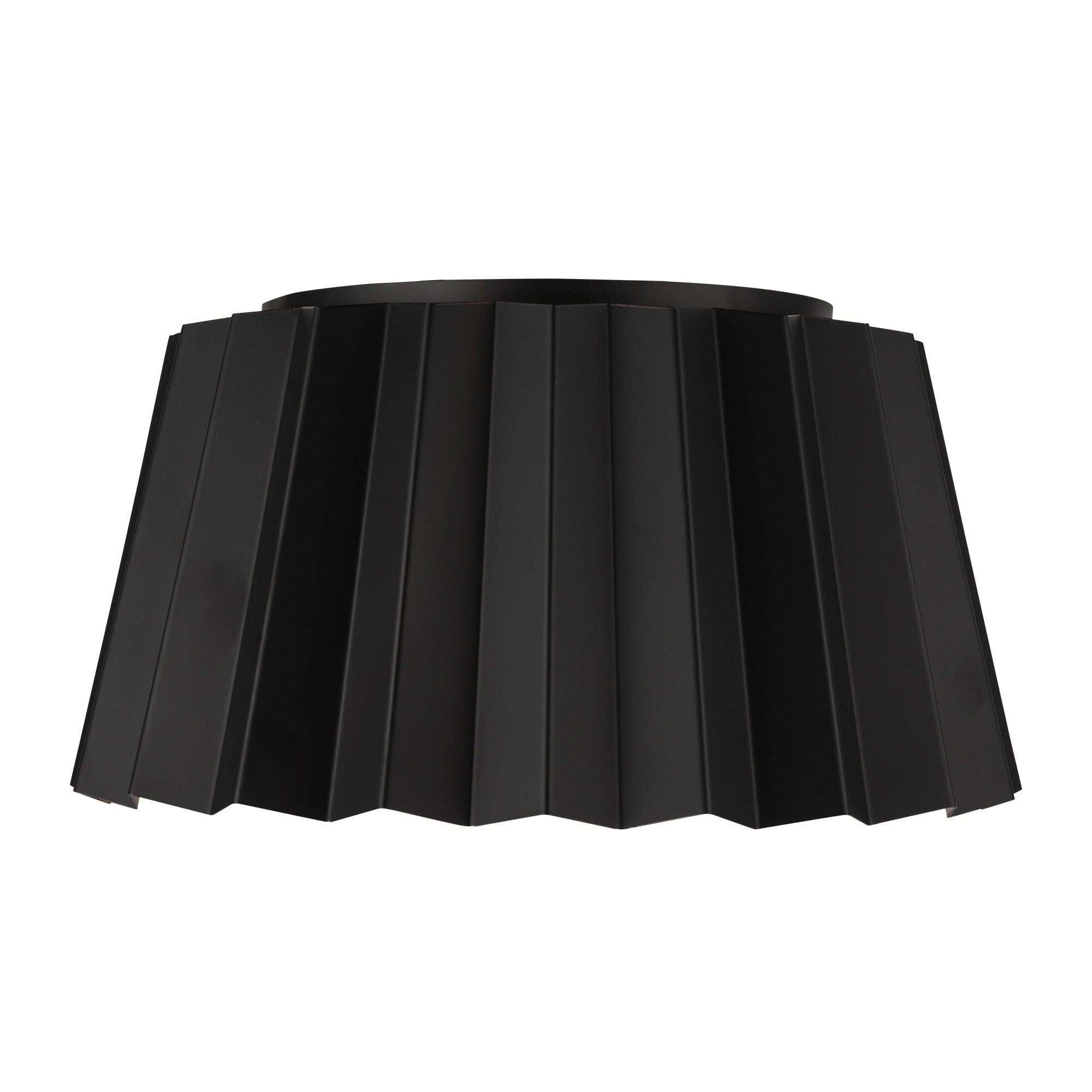 plisse-14-in-steel-flush-mount