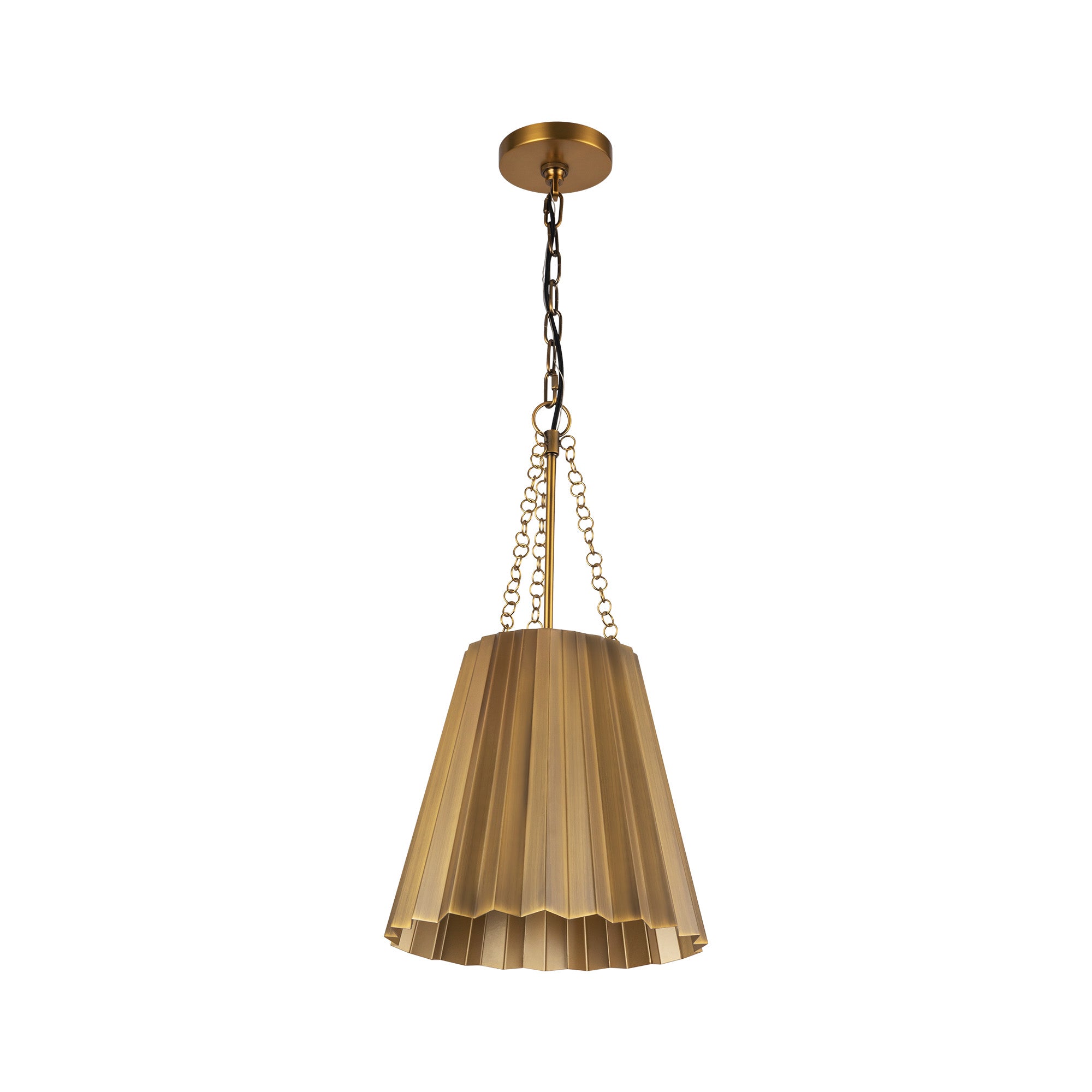 Plisse 12-in 1 Light Conical Socket Pendant