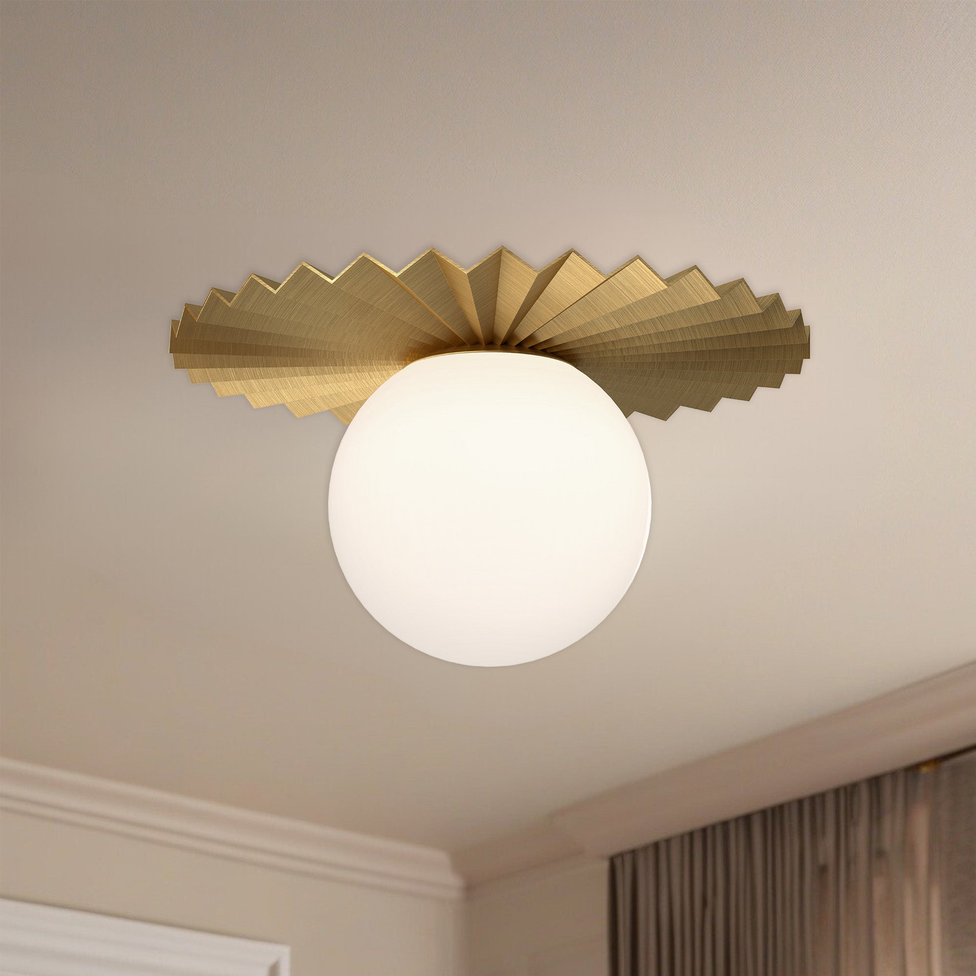 Plume 12-in Steel Flush Mount
