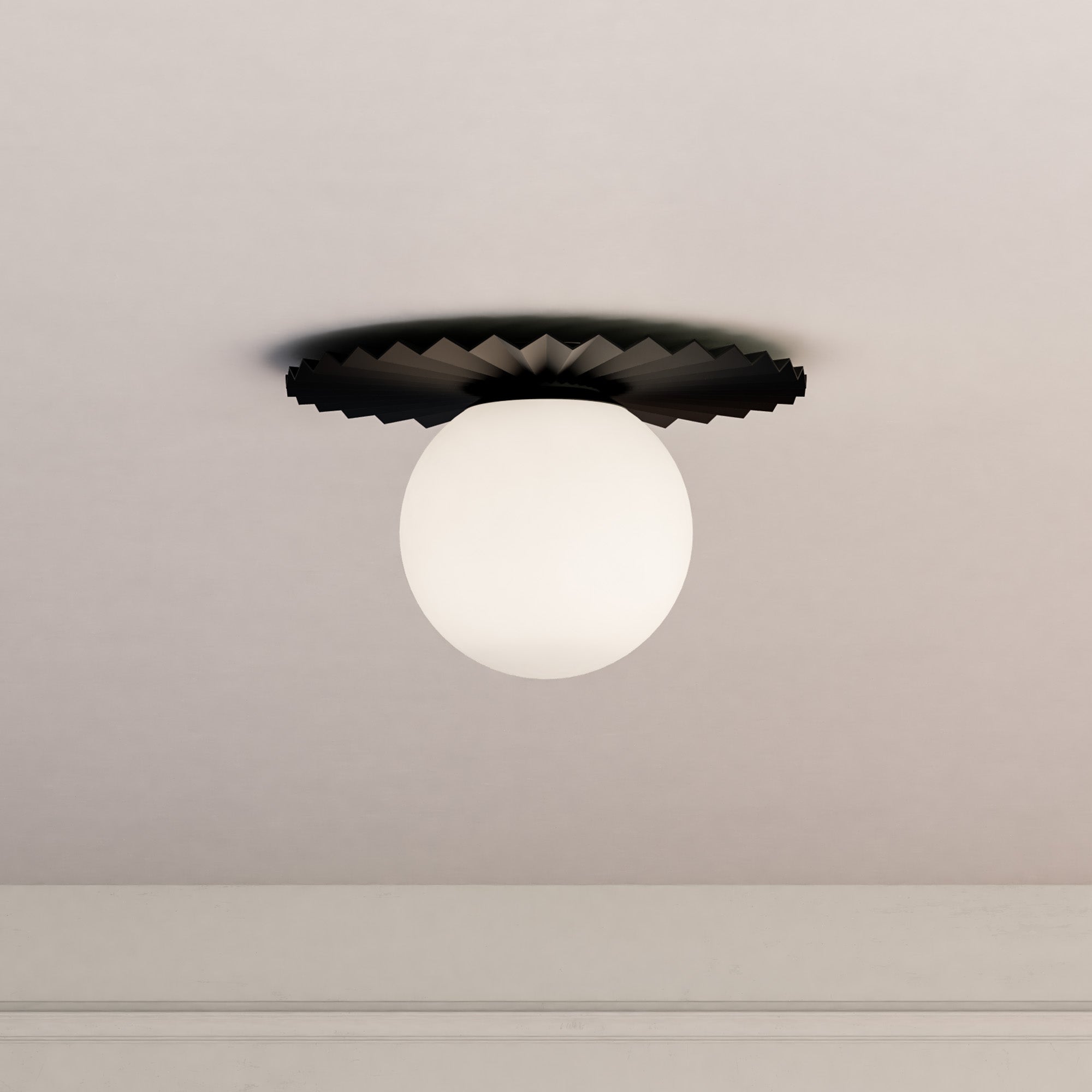 Plume 12-in Steel Flush Mount