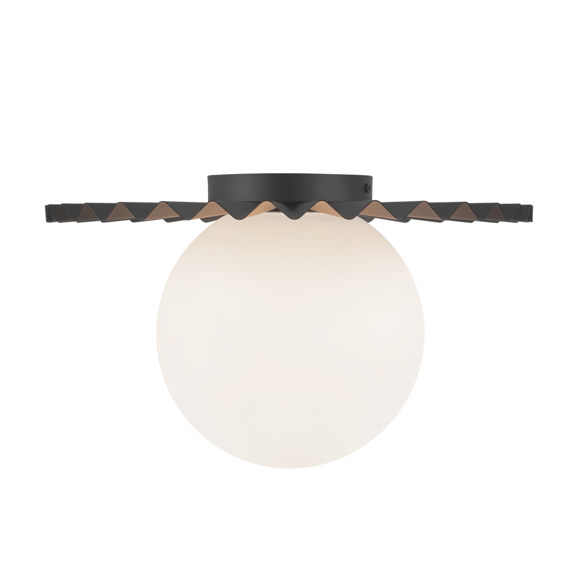 Plume 14-in Steel Flush Mount