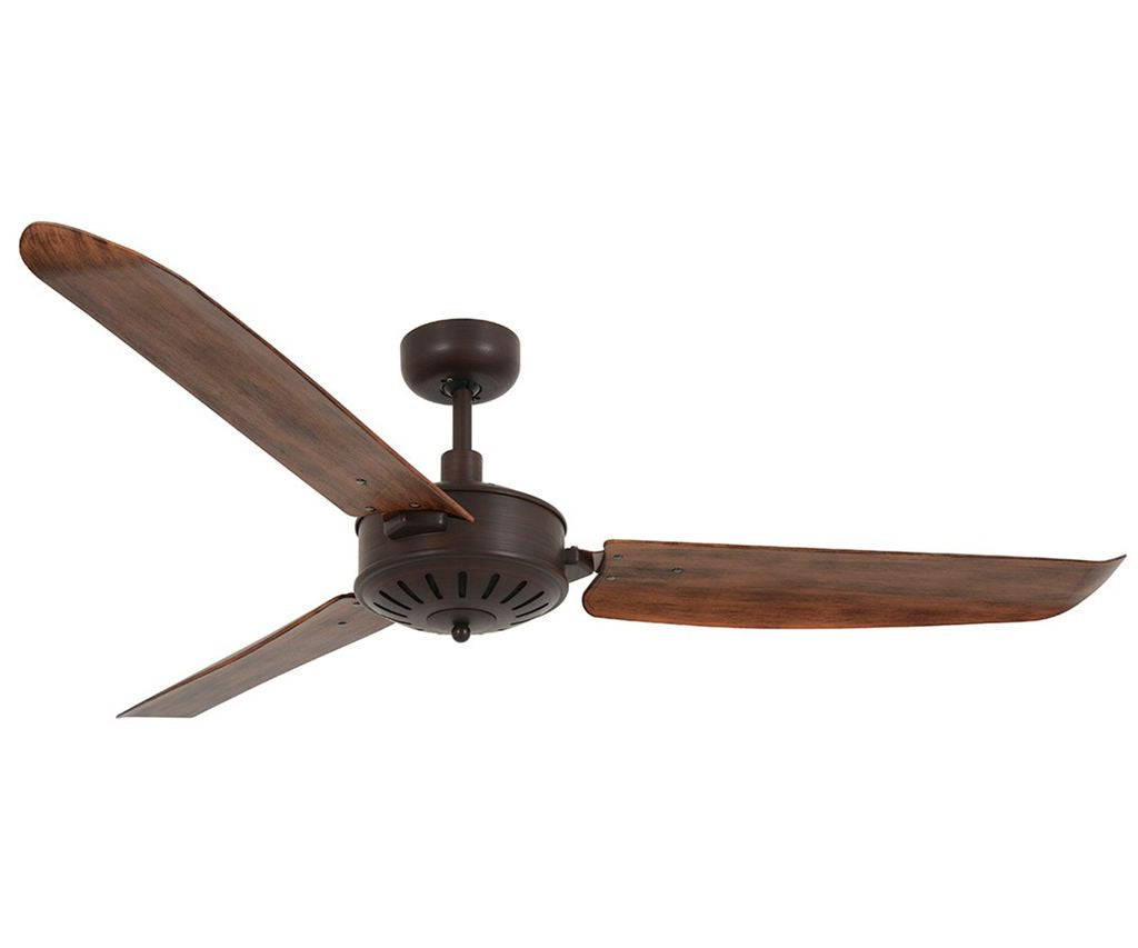 56 Inch Indoor Outdoor Bronze Ceiling Fan in Oil Rubbed Bronze with Remote