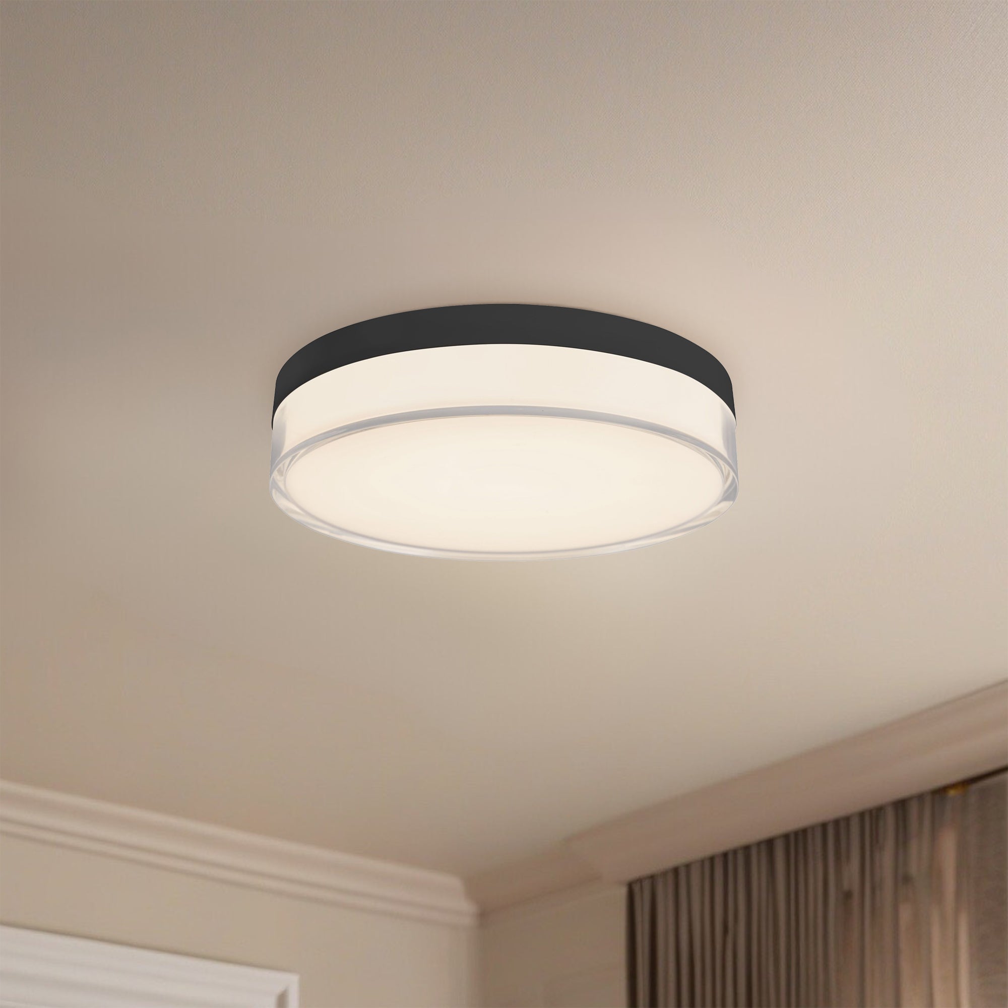 Quara 7-in Aluminum Flush Mount