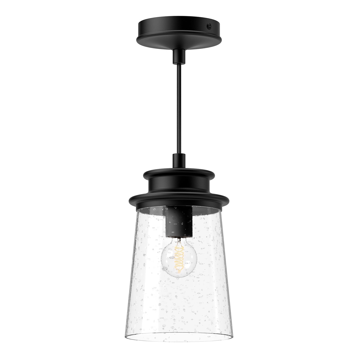Quincy 6-in Steel Outdoor Pendant