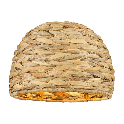 Woven Rattan 8-Inch Dome Natural Fiber Shade