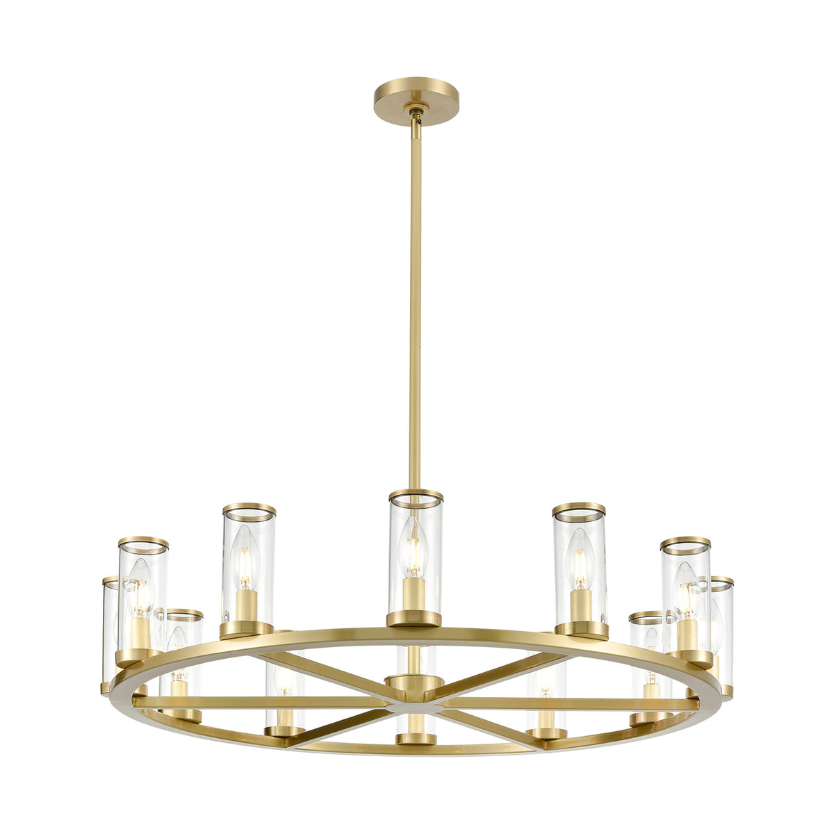 Revolve 33-in Steel Chandelier