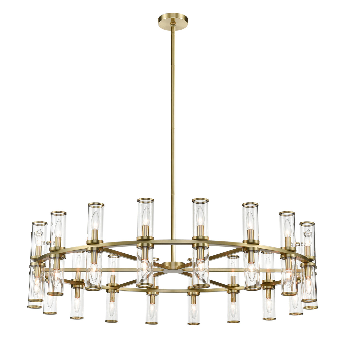 Revolve 48-in 36 Lights Steel Chandelier