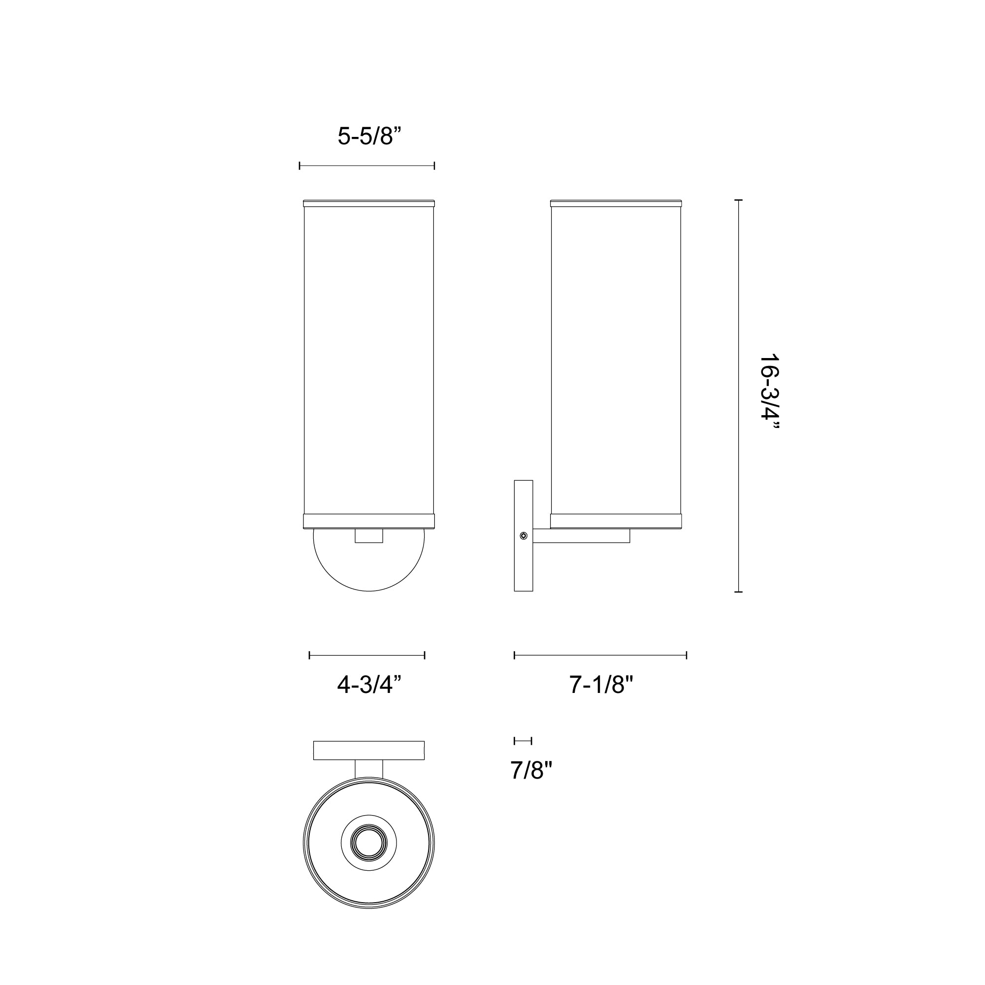 Revolve II 16-in Steel Vanity Light