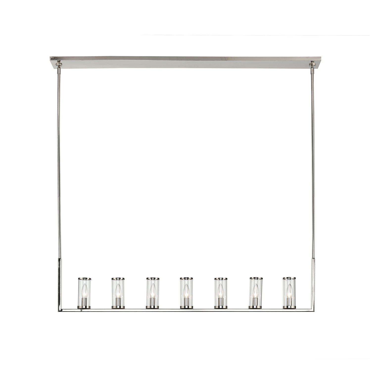 Revolve Clear 7 Lights Linear Pendant