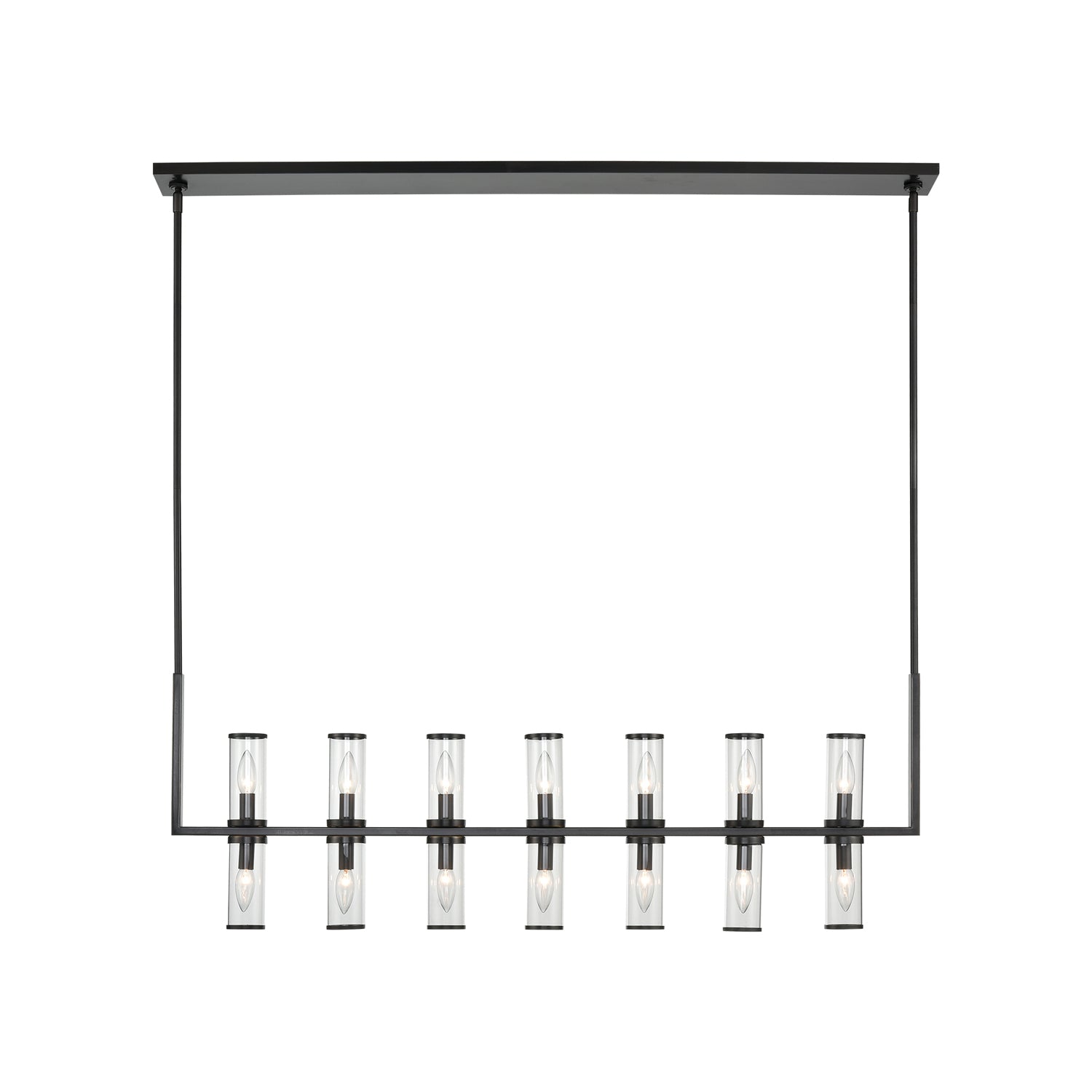 Revolve Clear 14 Lights Linear Pendant