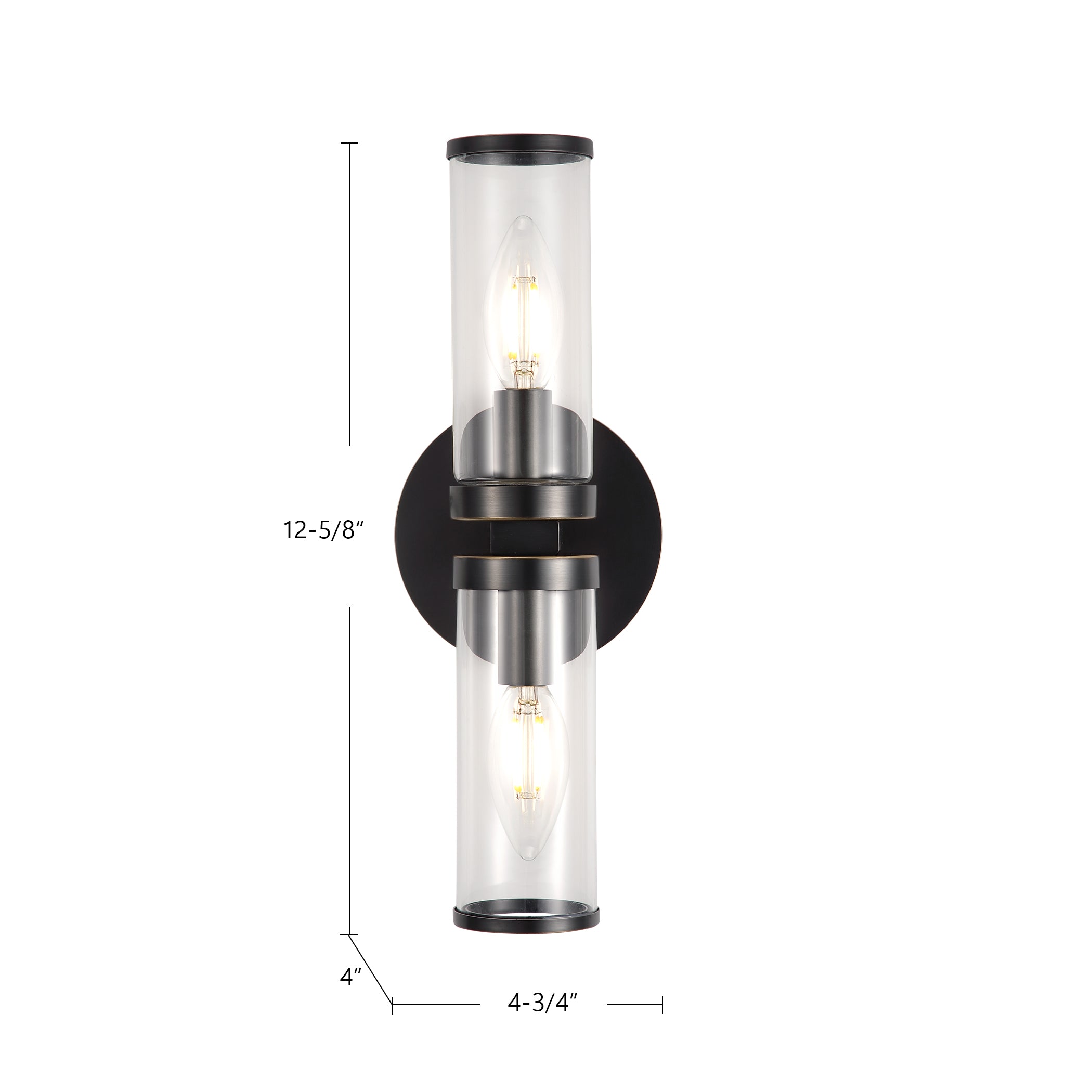 Revolve 12-in Steel Vanity Light