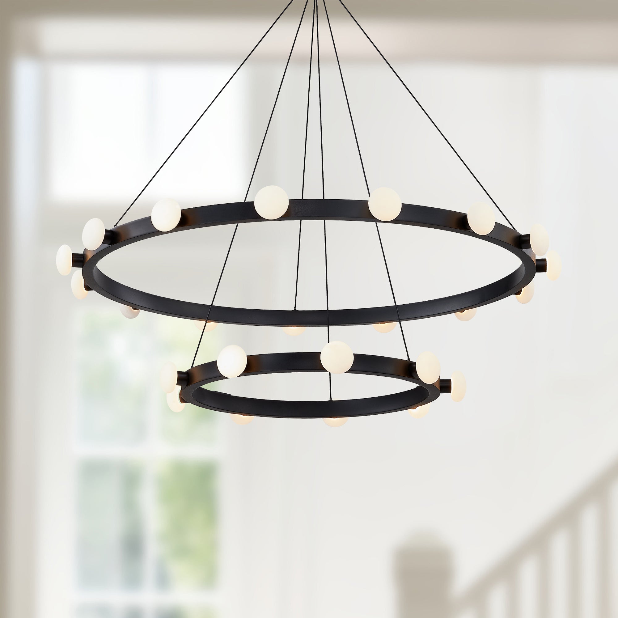 Rezz 36-in Aluminum Chandelier
