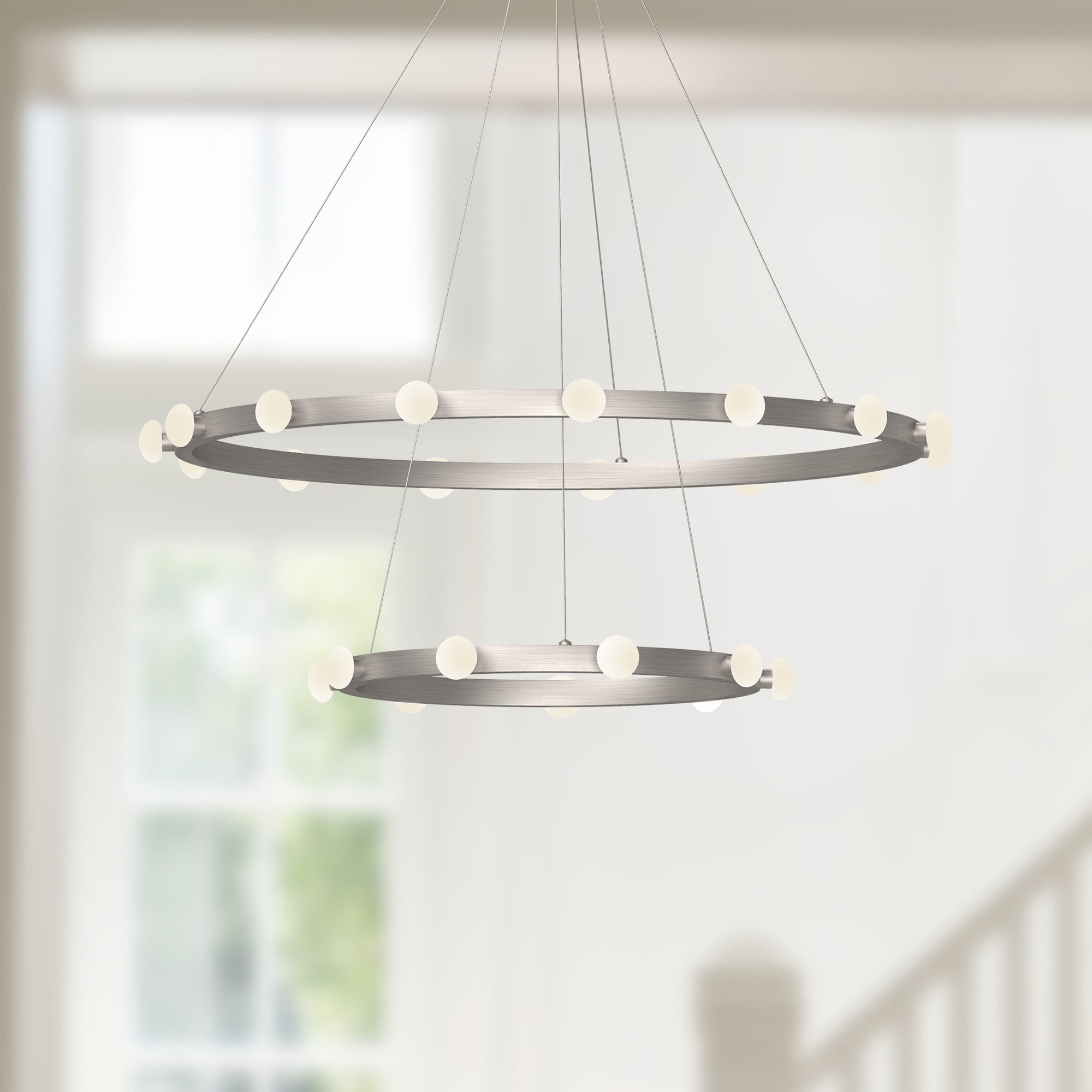 Rezz 36-in Aluminum Chandelier