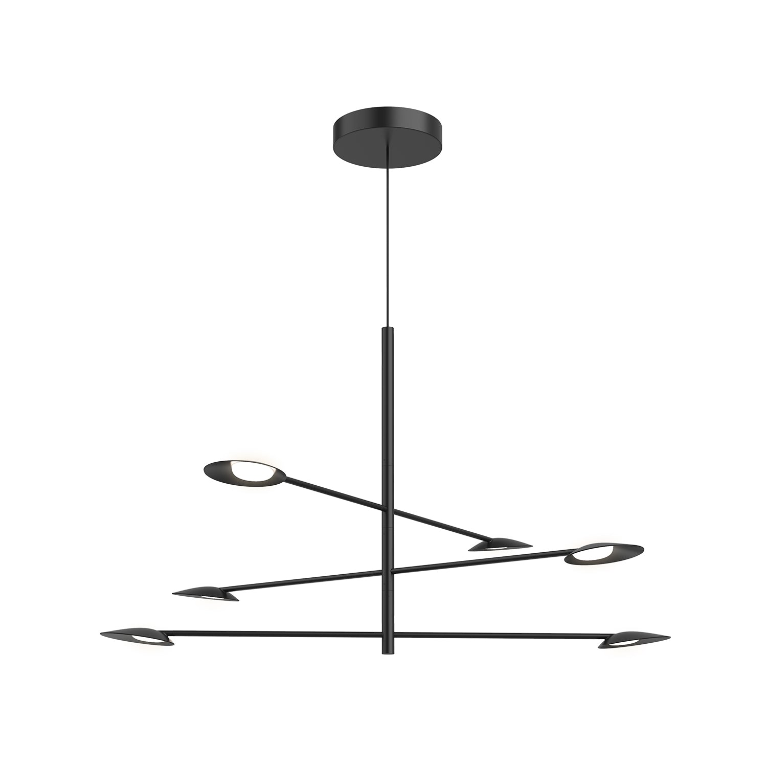 Rotaire 36-in Aluminum Chandelier