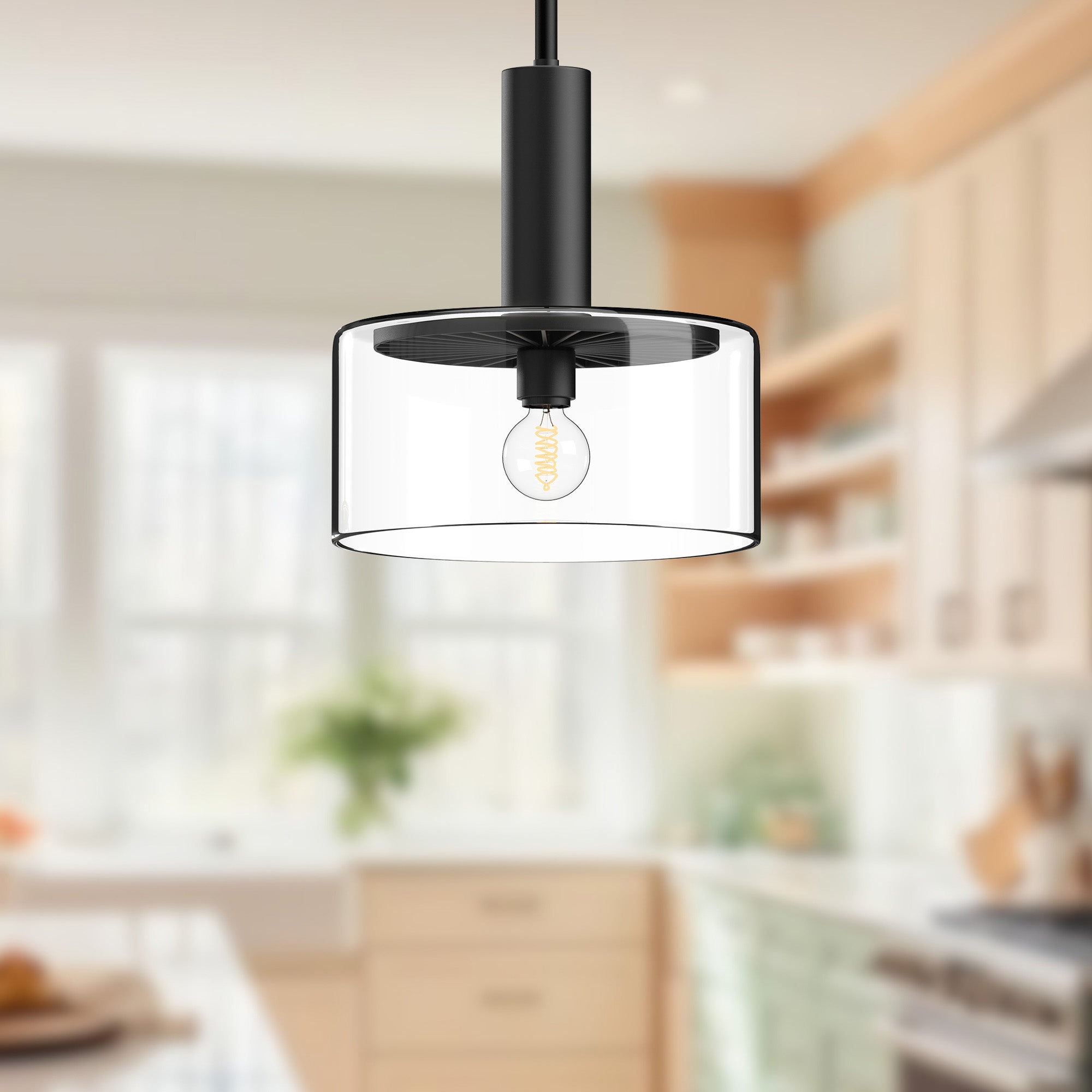 Royale 10-in Steel Pendant