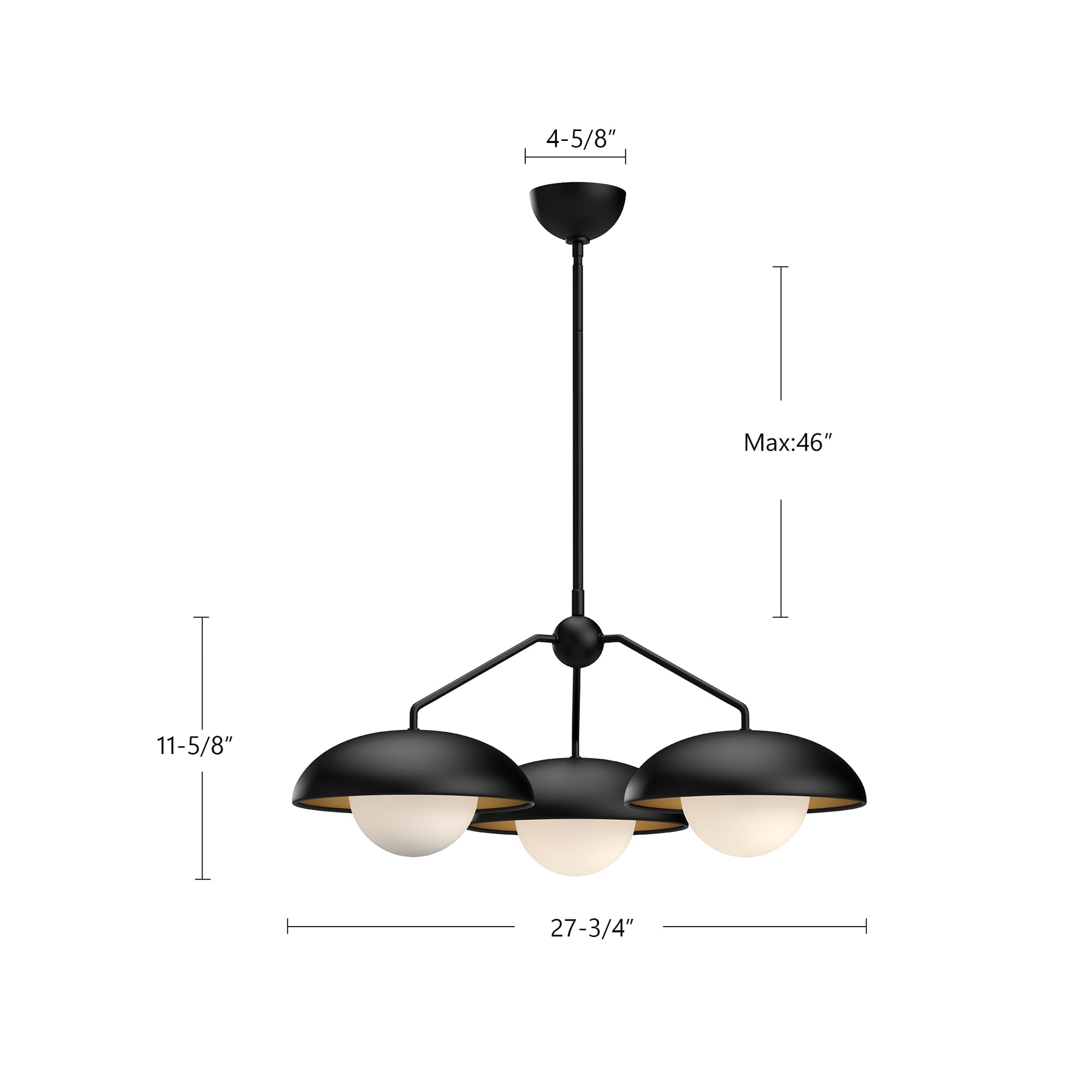Rubio 28-in Steel Chandelier