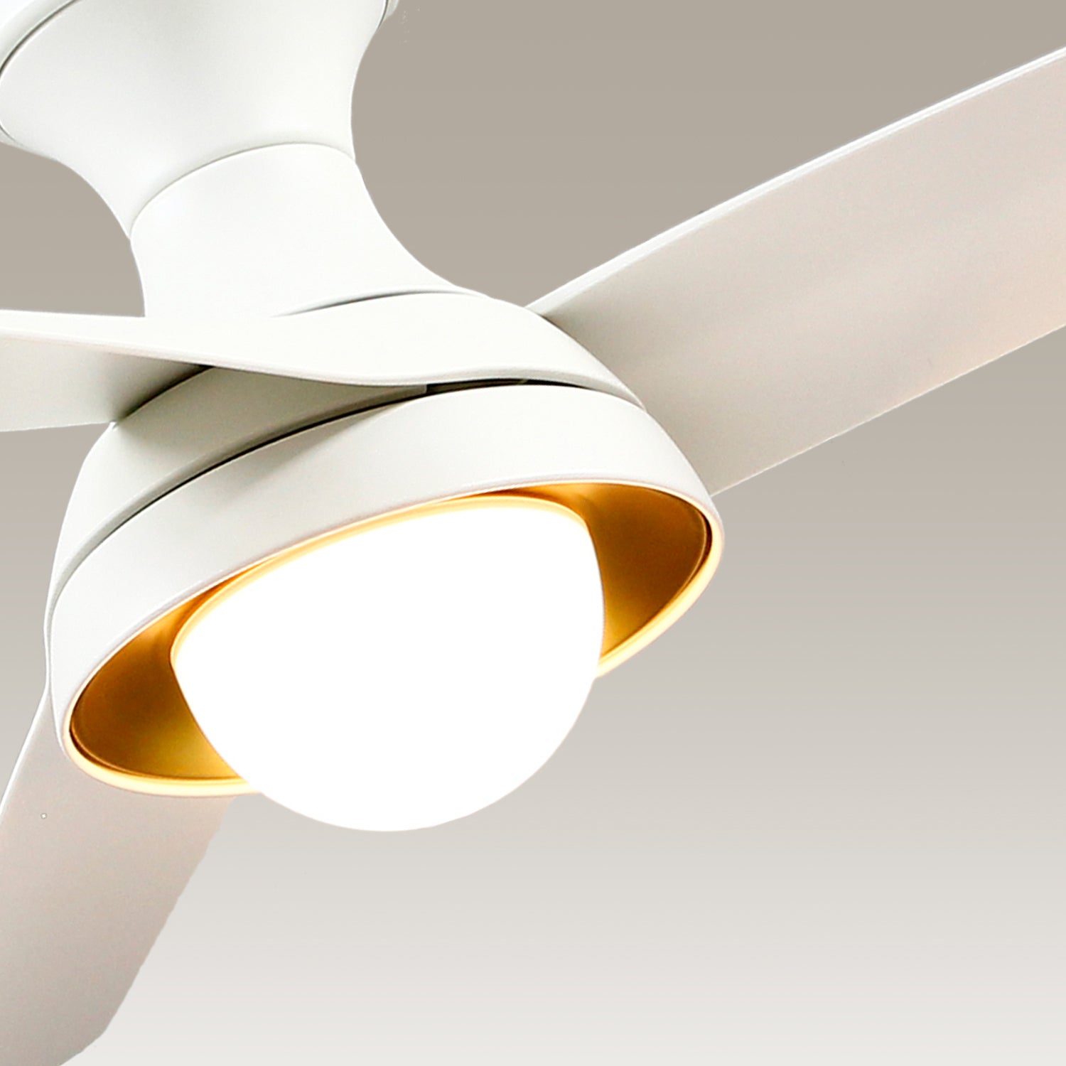 Rubio-H 54-in White Reversible DC LED Ceiling Fan
