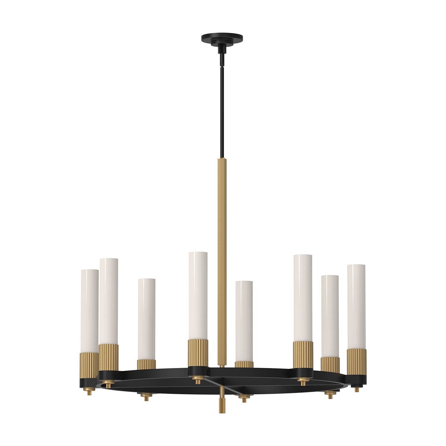 Rue 38-in Steel Chandelier
