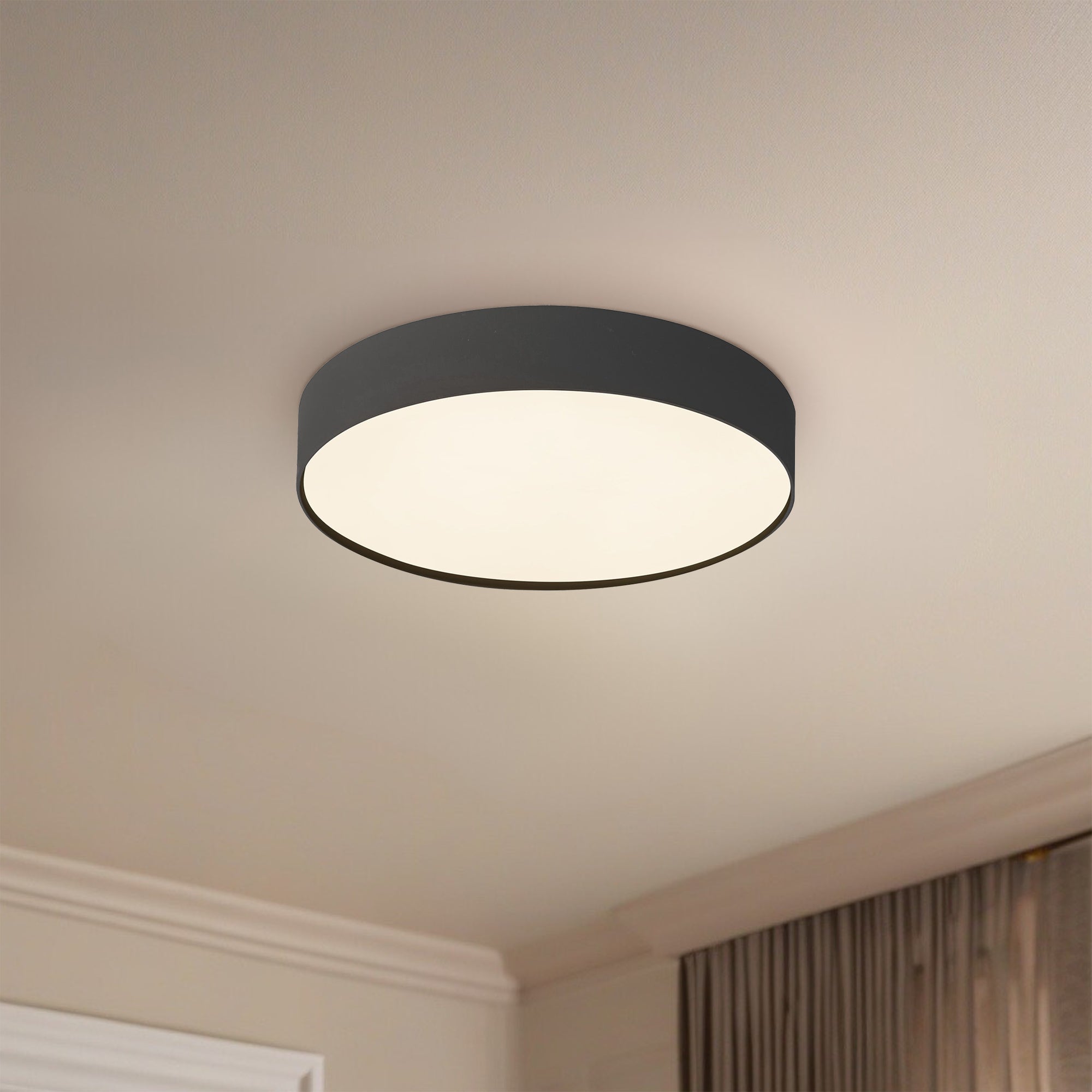 Rynn 5-in Aluminum Flush Mount
