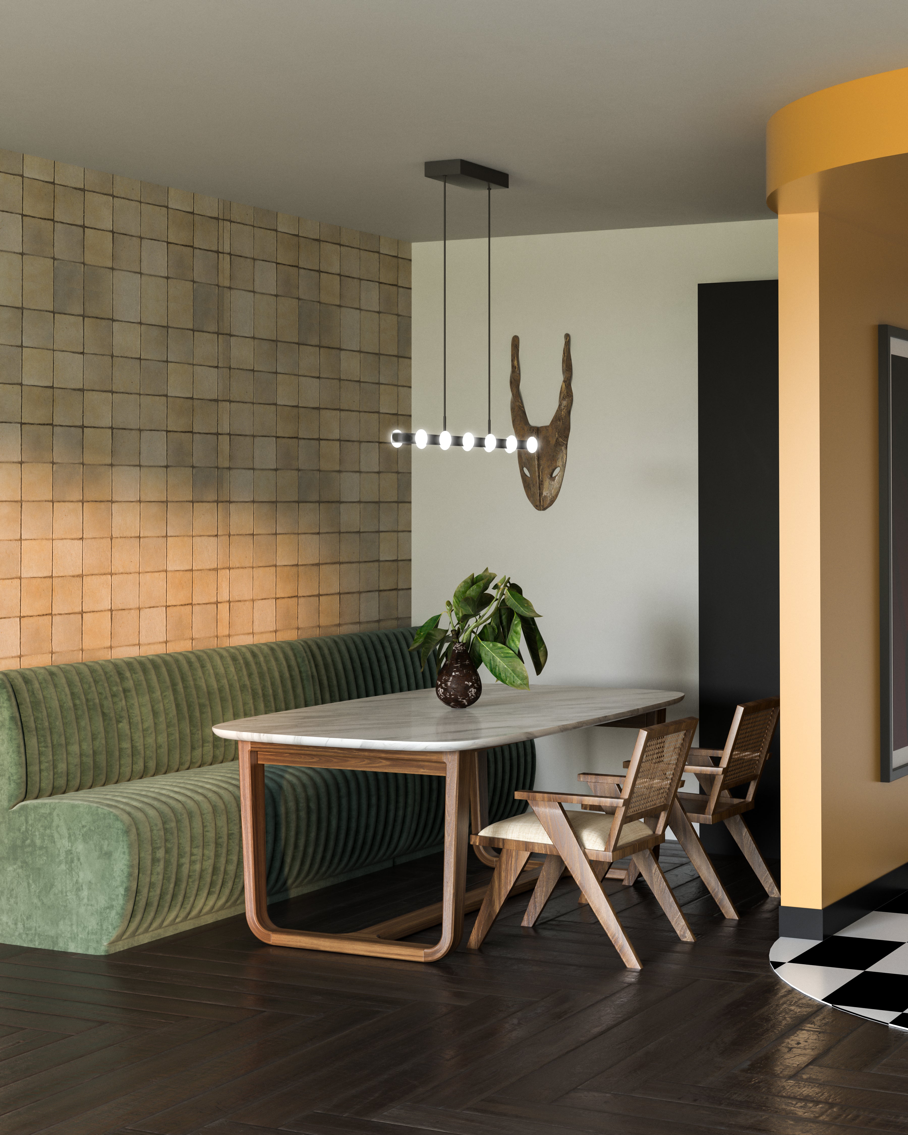 Rezz 36-in Aluminum Linear Pendant