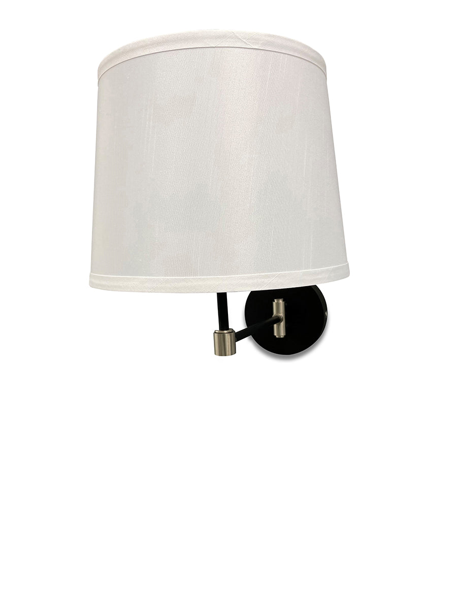 11-inch Sawyer Black Satin Nickel Wall Swing Lamp