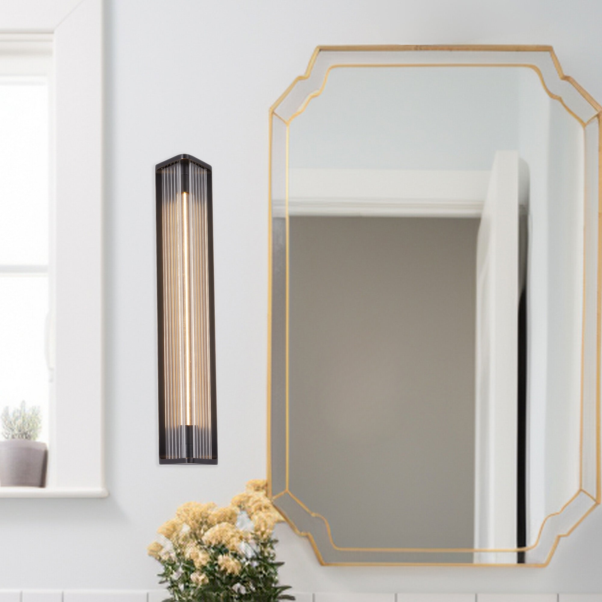 Sabre 23-in Steel Vanity Light