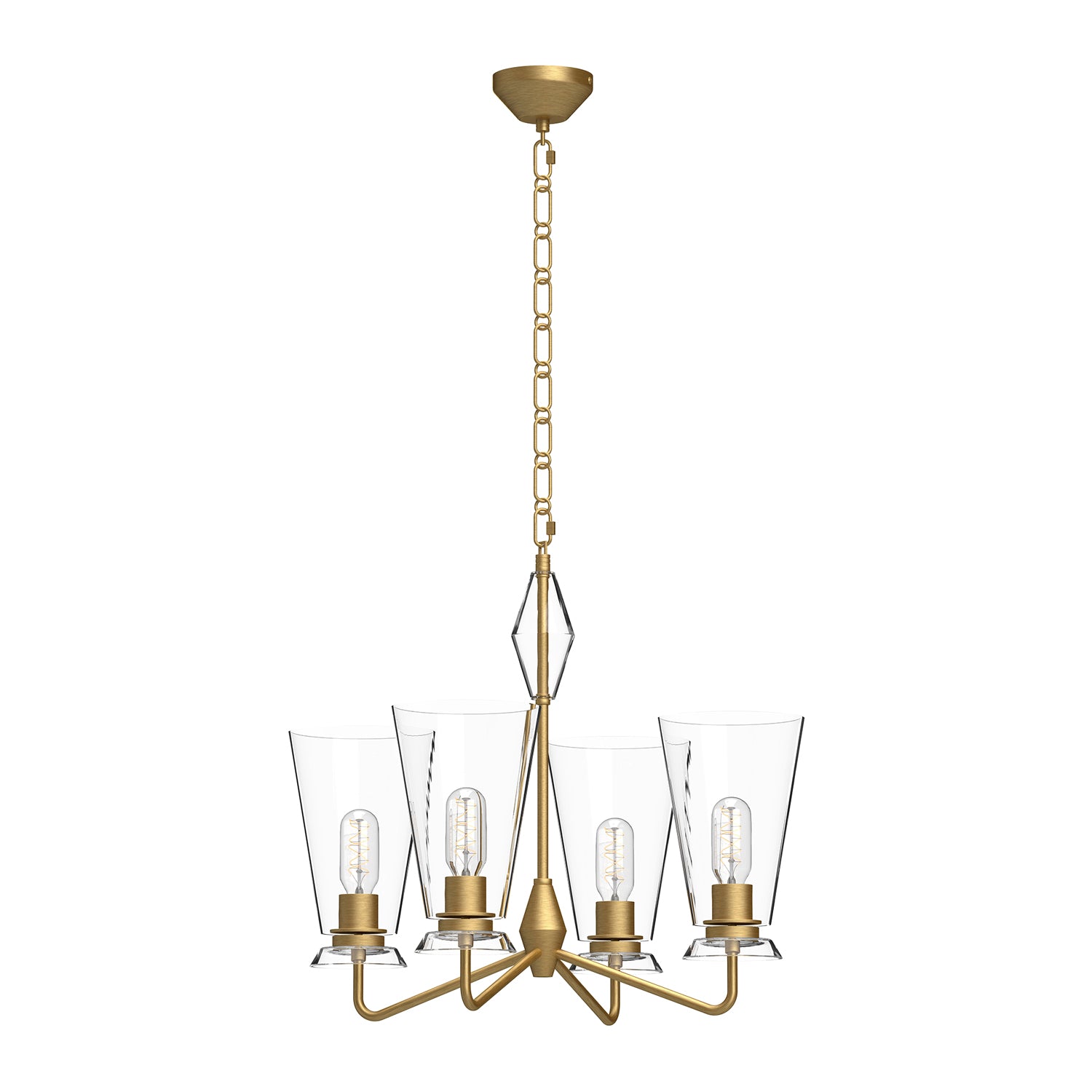 Salem 23-in Steel Chandelier