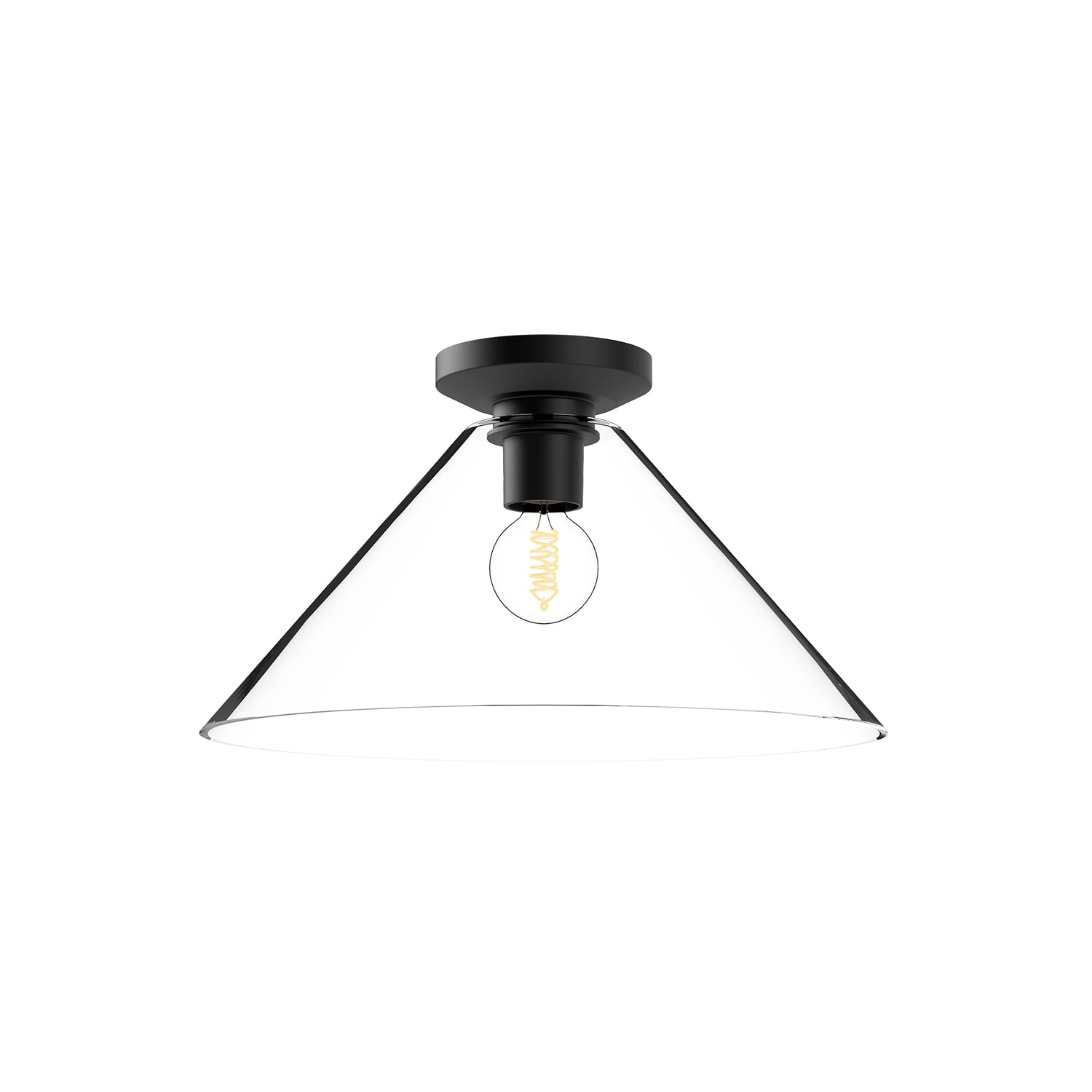 Salem 14-in Steel Flush Mount