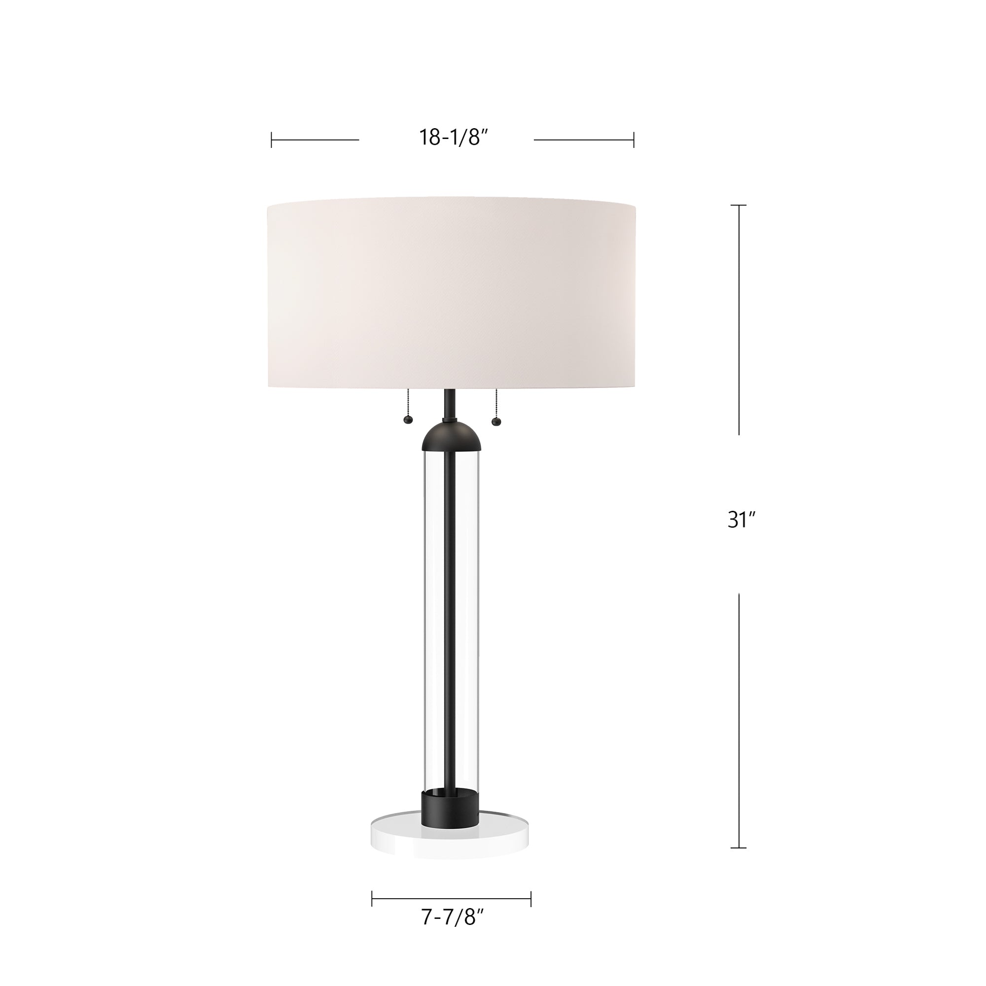Sasha 18-in Steel Table Lamp