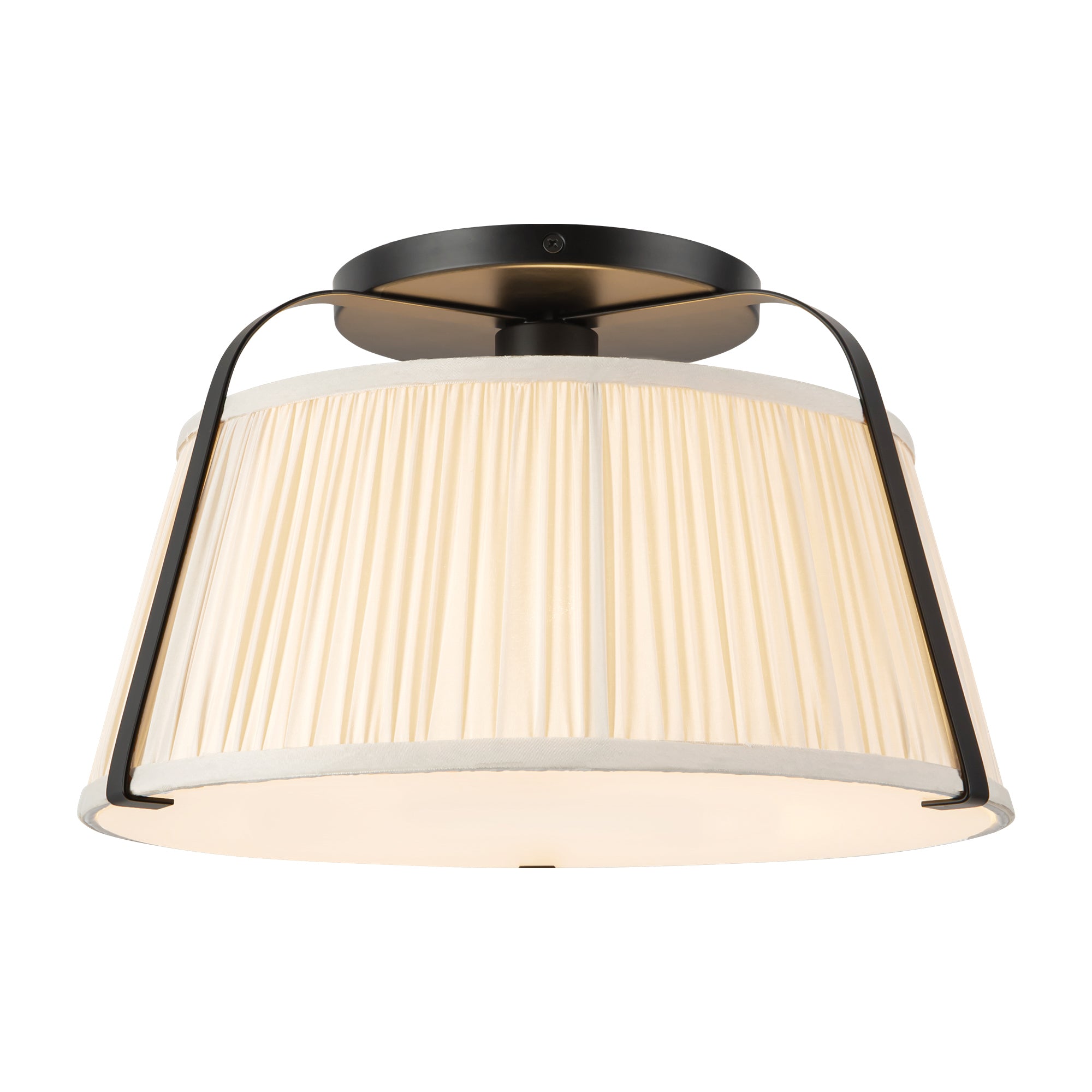 Scout 13-in Steel Semi-Flush Mount
