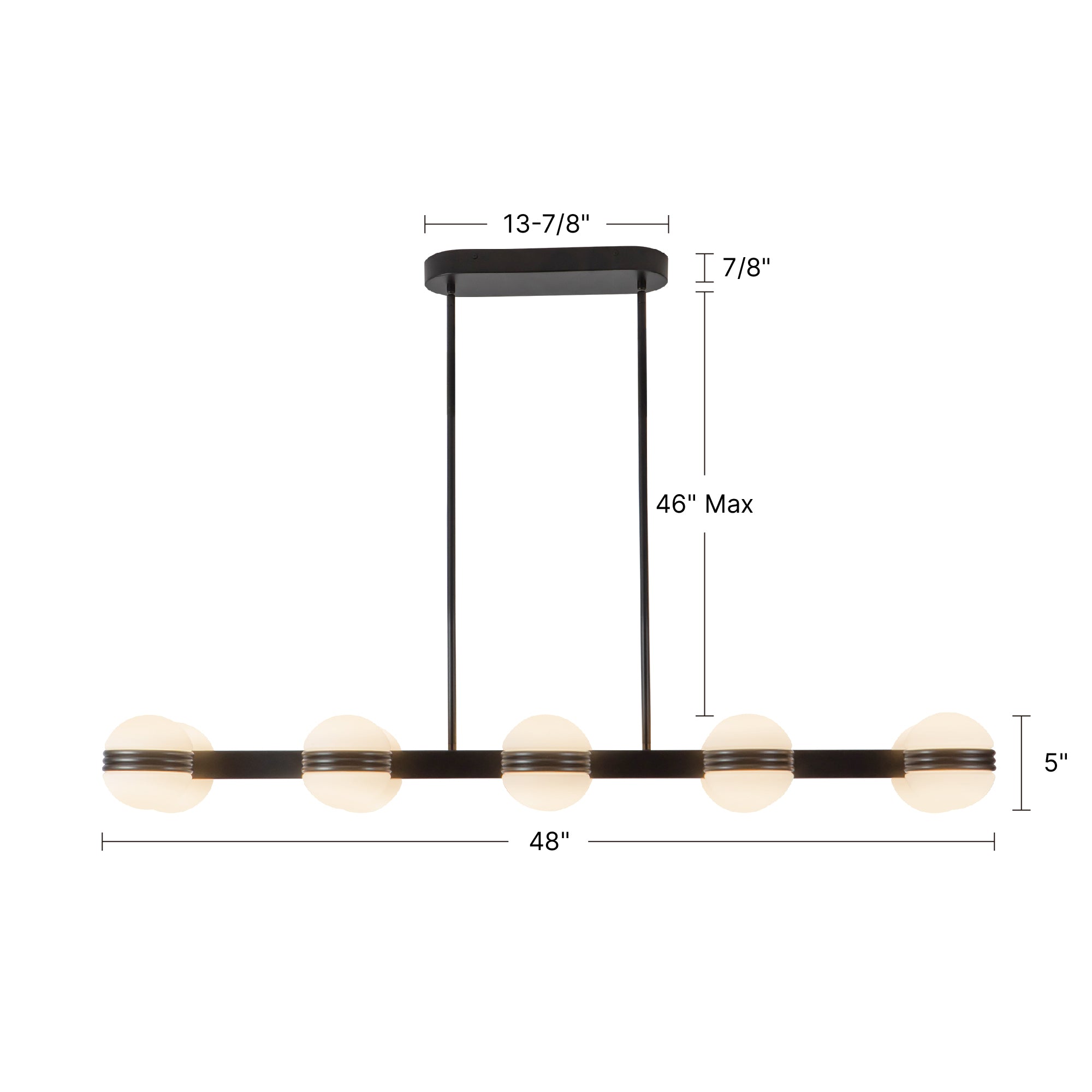 Selene 4-ft Aluminum Linear Pendant