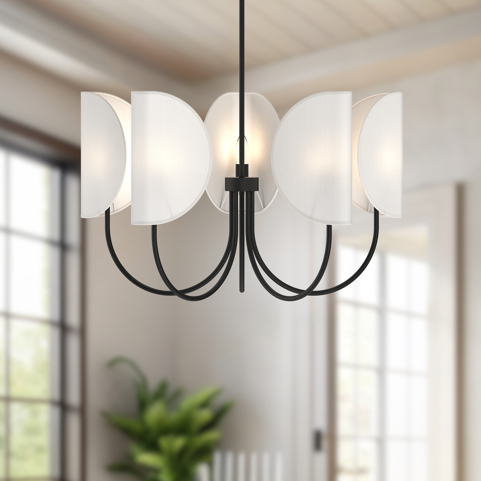 Seno 32-in Steel Chandelier