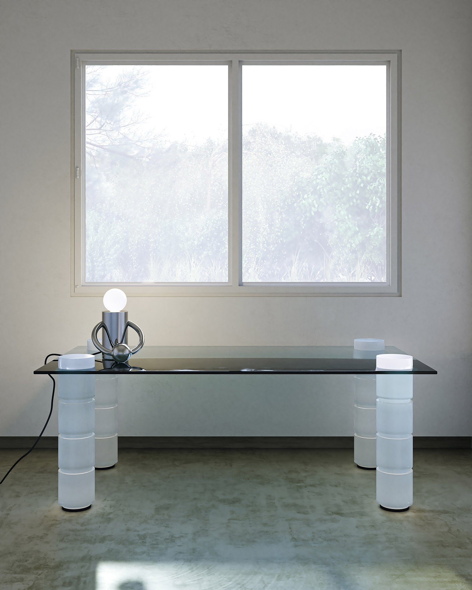 Septum 8-in Steel Table Lamp