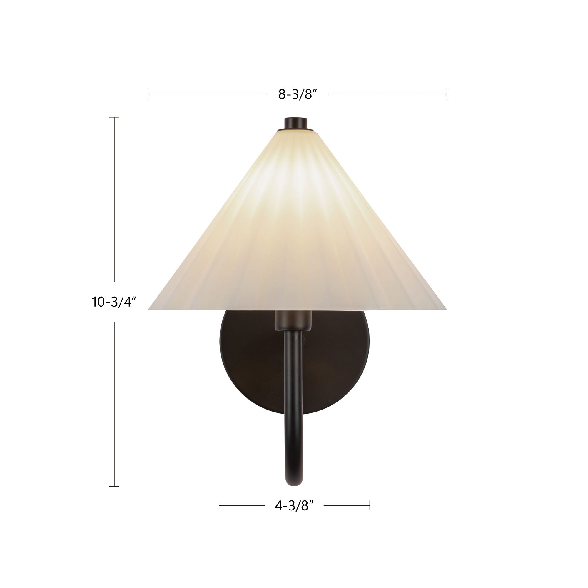 Serena 8-in Steel Vanity Light