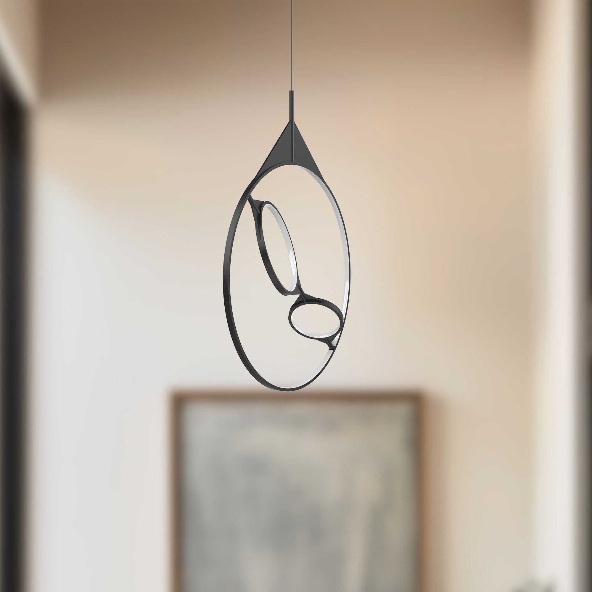 Serif 24-in Aluminum Pendant