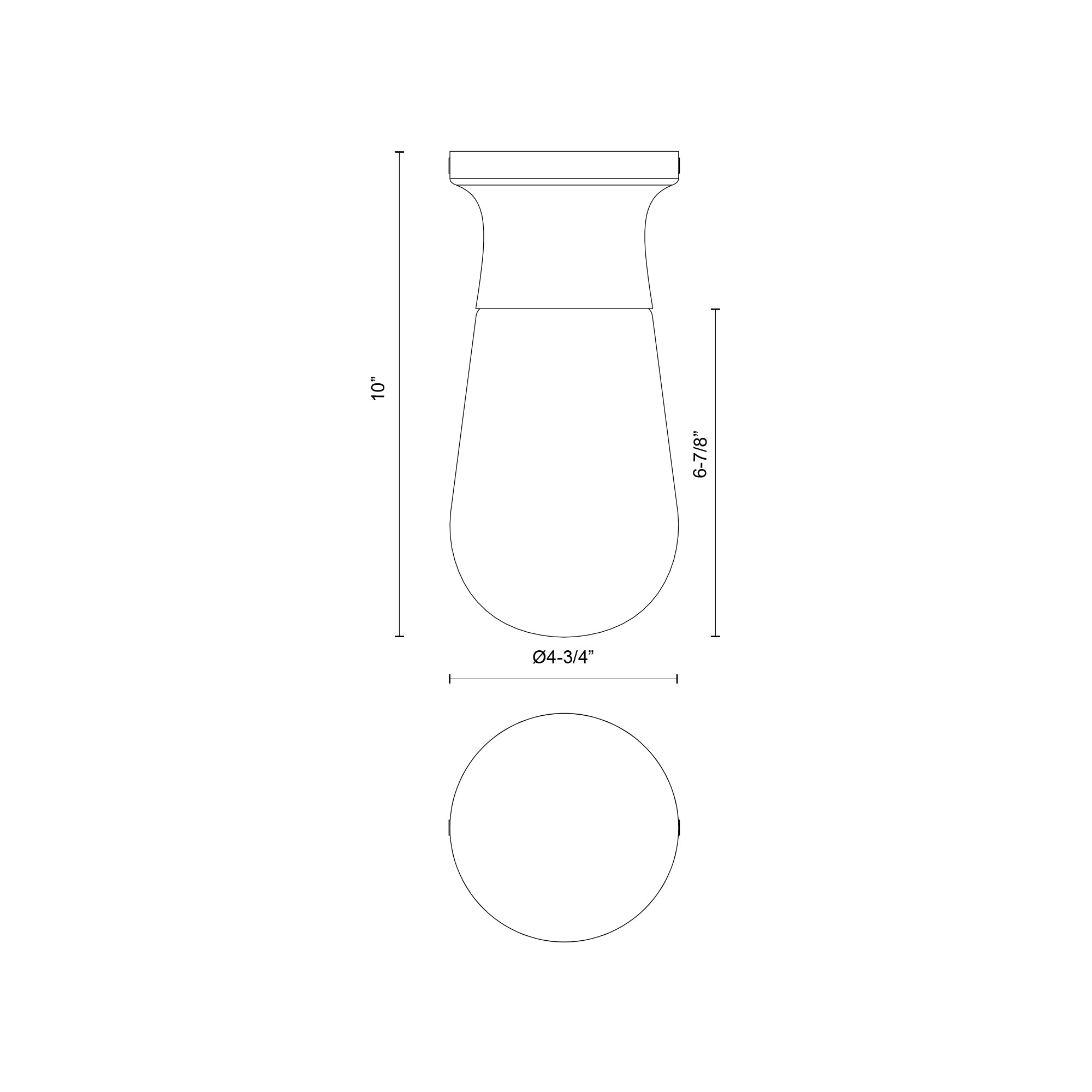 Marcel 5-in Steel Semi-Flush Mount