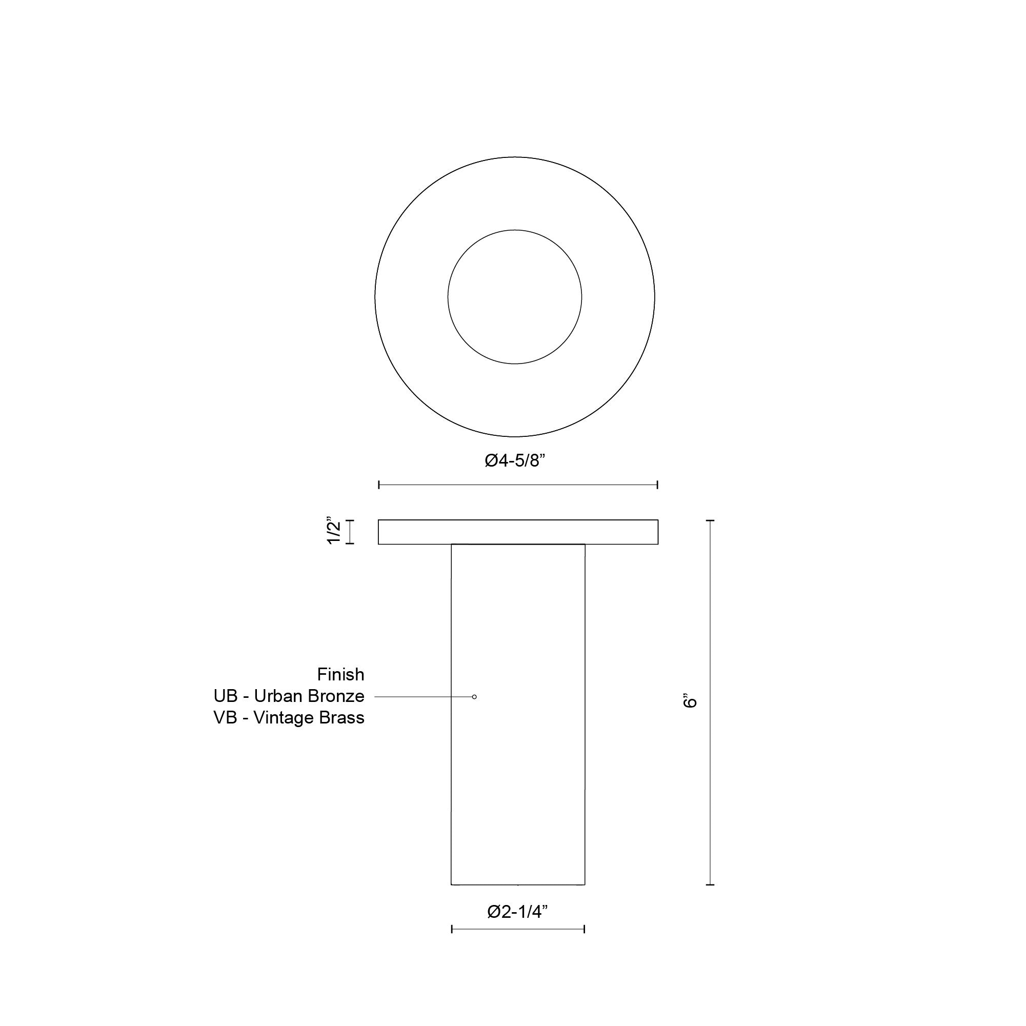 Mason 6-in Aluminum Semi-Flush Mount