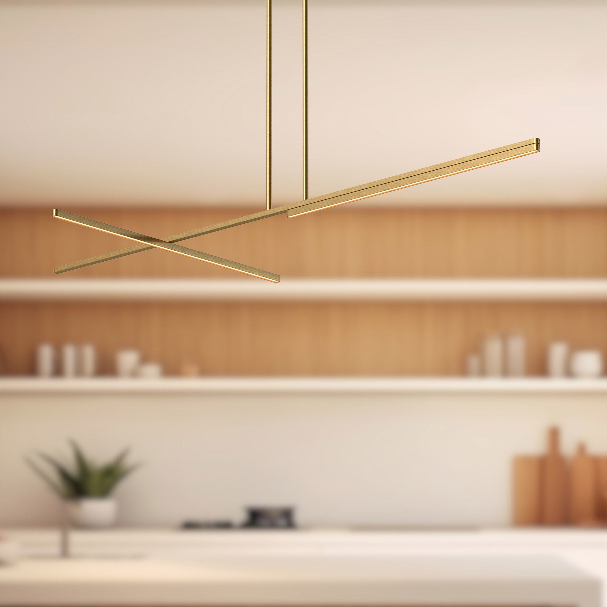Shift 60-in Aluminum Linear Pendant