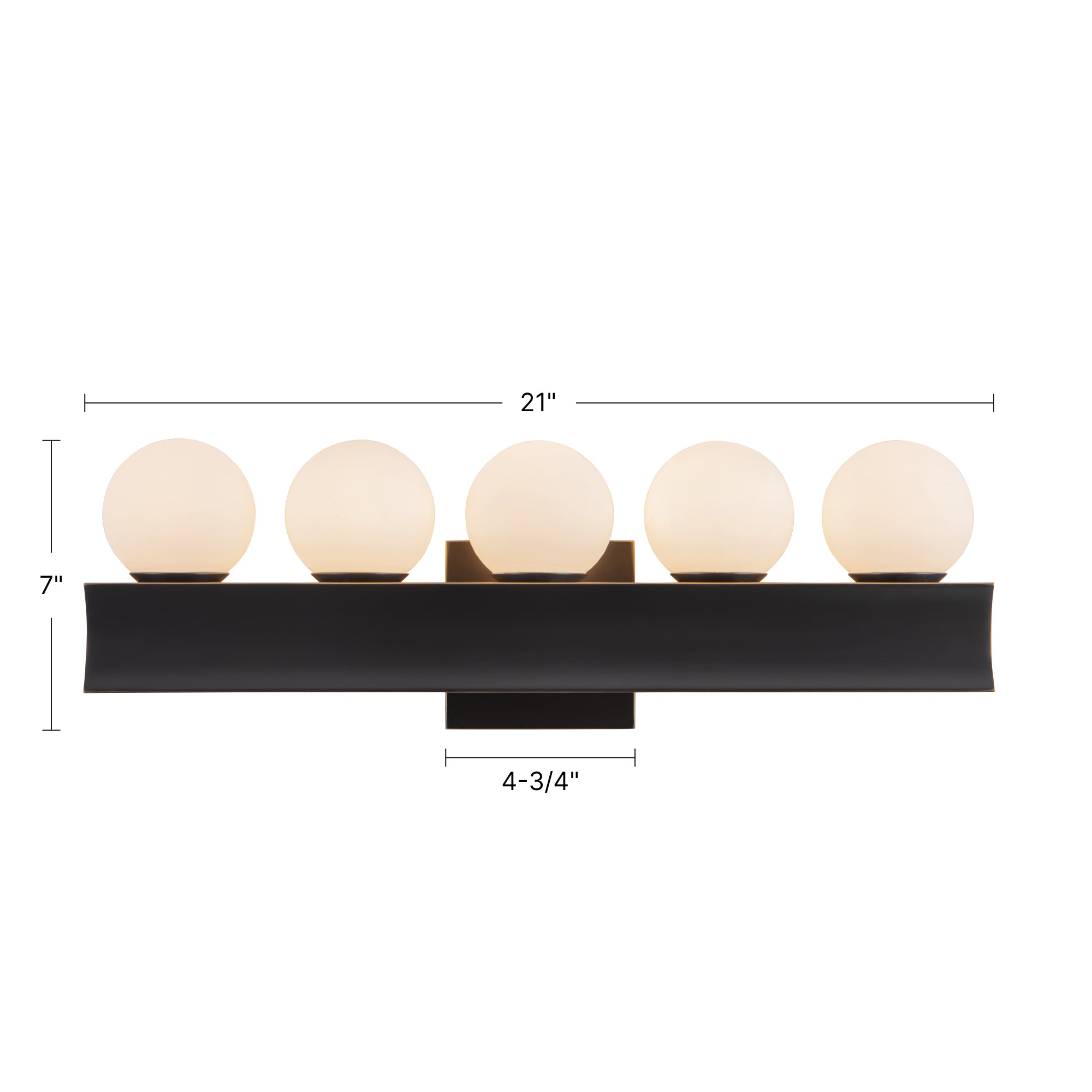 Sinclair 21-in Steel Vanity Light