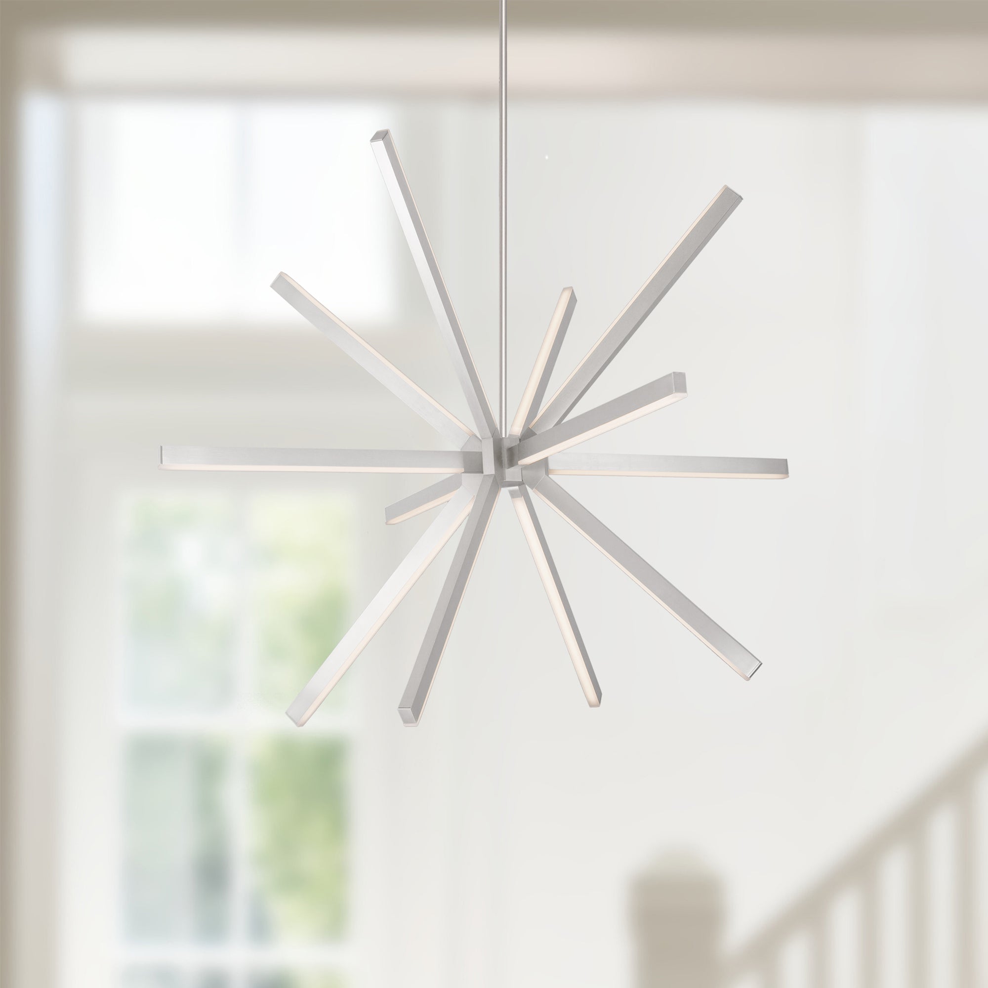 Sirius 56-in Aluminum Chandelier