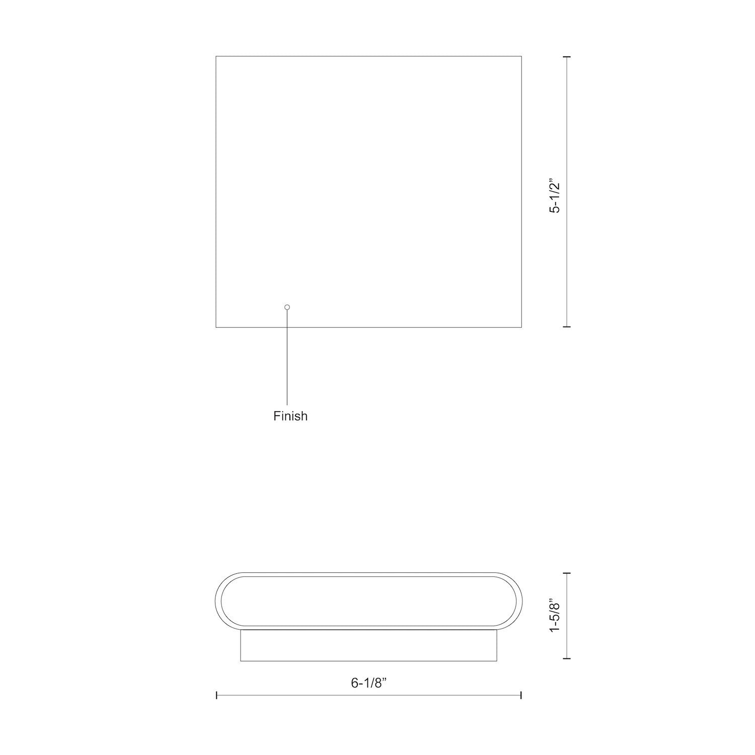 Slate 6-in Steel Brushed Gold Wall Light