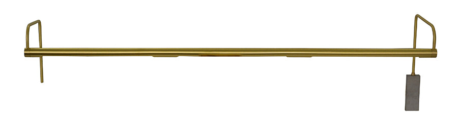 43-inch Slim-Line Satin Brass Plug-In Picture Light