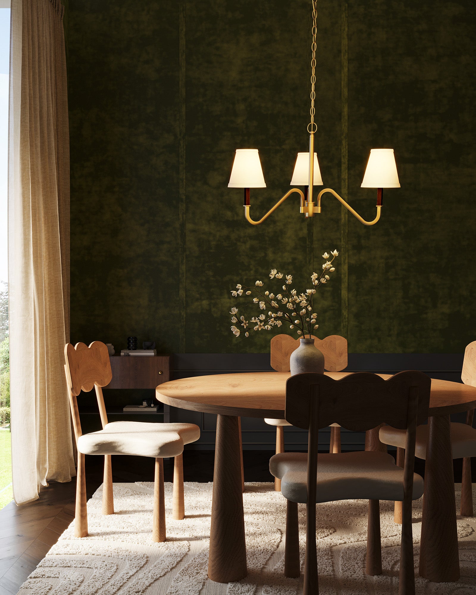 Sloan 30-in Steel Chandelier