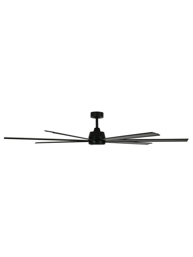 Atlanta 72 Inch Black Fan with LED Light and Remote