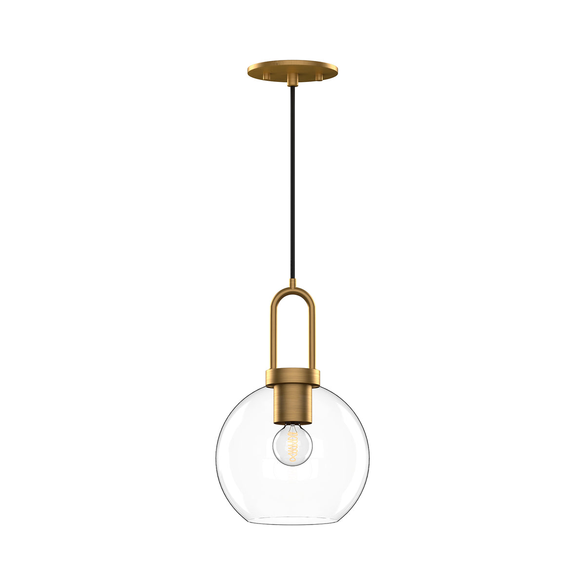 Soji 8-in Clear Glass Mini Socket Pendant