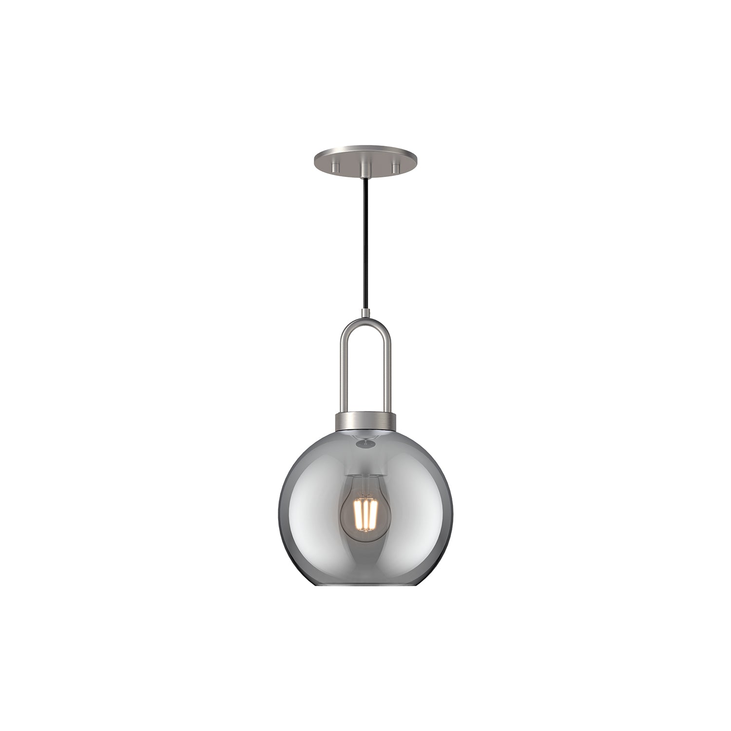 Soji 8-in Clear Glass Mini Socket Pendant